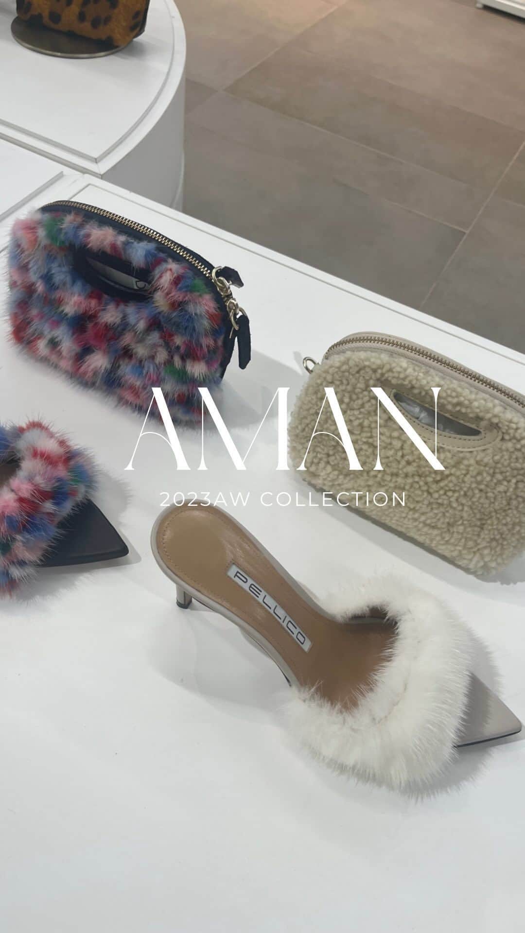 のインスタグラム：「@amanonlinestore   2023AW Collection  @pellico_japan  @inscrire_official」
