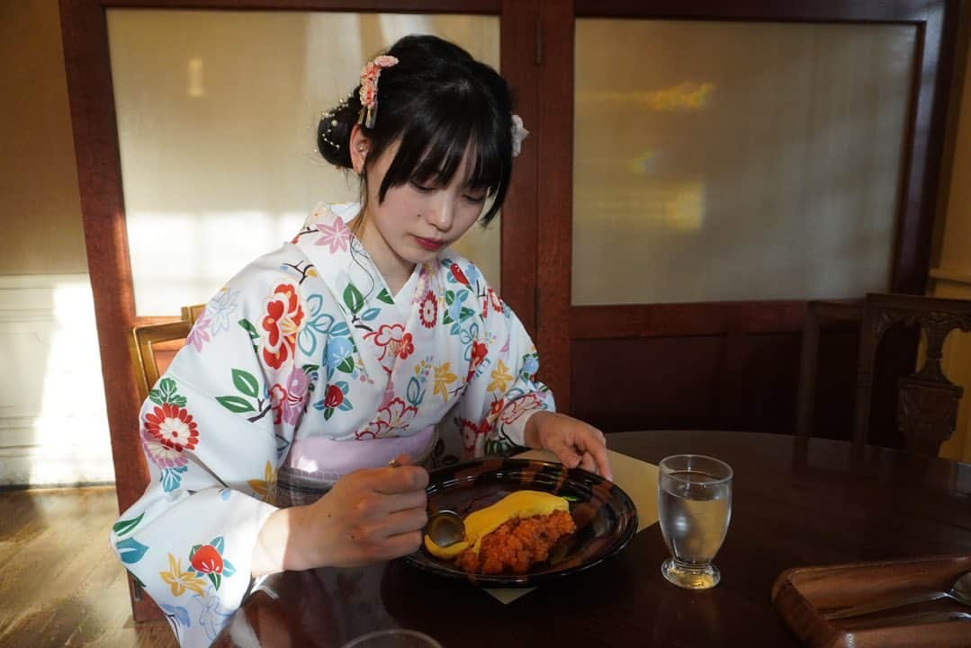 大場美和のインスタグラム：「オムオム🍽️」