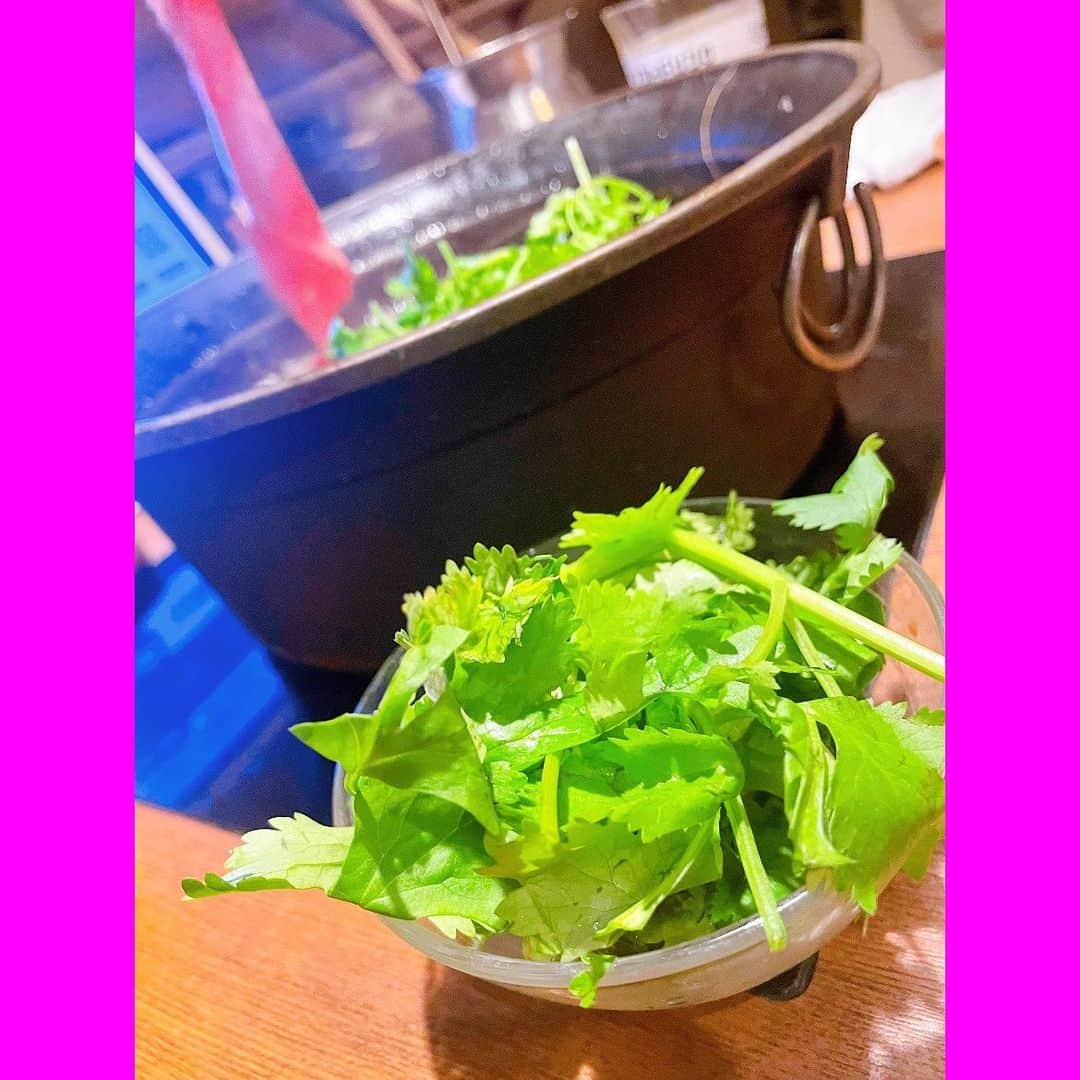 金子きょんちぃさんのインスタグラム写真 - (金子きょんちぃInstagram)「.  今年も始まった💖💖💖 トムヤムクン💖💖💖💖💖💖 ぱくちー🌿🌿🌿🌿🌿🌿🌿🌿  #温野菜 #トムヤムクン #大好物 #パクチー♡ #毎日行きたい」6月10日 16時43分 - kyokaest9