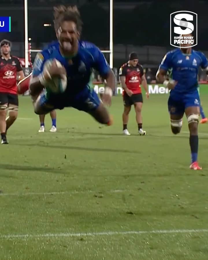 Super Rugbyのインスタグラム：「What a finish 🤩  Read beautifully by Selestino Ravutaumada!  #CRUvDRU #SuperRugbyPacific #WelcomeToYourSuperStage」