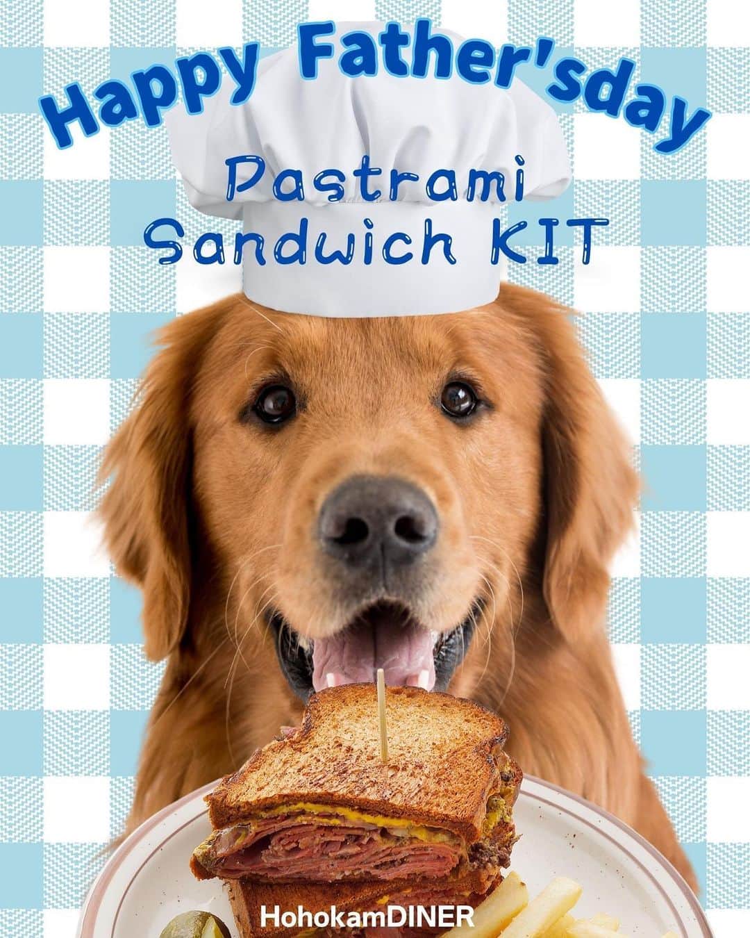 のインスタグラム：「👨🏻Happy Father’s day👔 🥪Pastrami sandwich kit🥩 6/18は父の日✨ギリギリになってしまいましたが、今年もご要望いただいたので「父の日限定パッケージ！パストラミサンドキット」やります❤️‍🔥誰でも美味しく作れるレシピ付👨🏻‍🍳お父さんのためにお家で作ってもいいですし、離れて住んでいるお父さんに送ってもいいと思います😊注文はトップページのURLのオンラインサイトから購入できます📦 みなさん、ぜひ当店のパストラミサンドと一緒にお父さんに感謝の気持ち伝えてくださいね❤️ #hohokamdiner #pastramikit  #happyfathersday #父の日ギフト #父の日 #ホホカムダイナー #パストラミサンド」