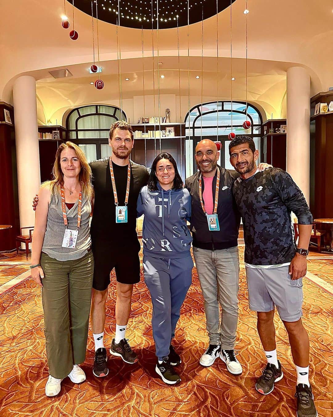 のインスタグラム：「Thank you @leroyalmonceau for this first 1/4 at @rolandgarros ,I will come back for the title ❤️💪🏼🙏🏼 🎾」