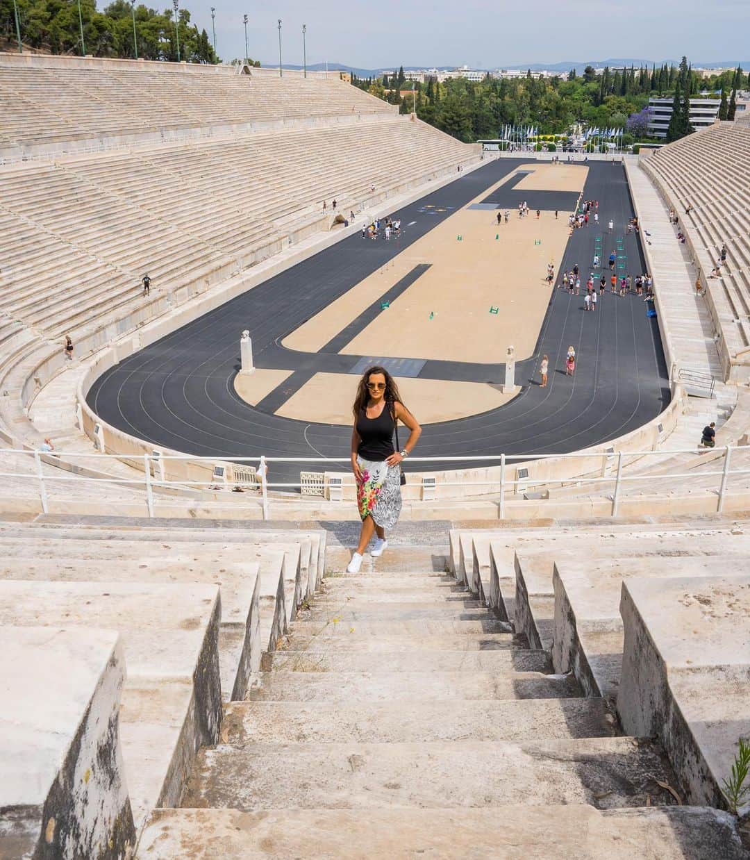 リサ・アンさんのインスタグラム写真 - (リサ・アンInstagram)「Another stop on the list of sights to see  was The Panathenaic Stadium in Athens, Greece. It is the only stadium in the world built entirely of marble, it hosted the Olympics & is the official finishing point for the Athens Classic Marathon. The full tour video is available on my @youtube channel 📺 📍TheRealLisaAnn   #panathenaicstadium #athens #thereallisaann   📸: @justtheletterk_img」6月10日 19時20分 - thereallisaann