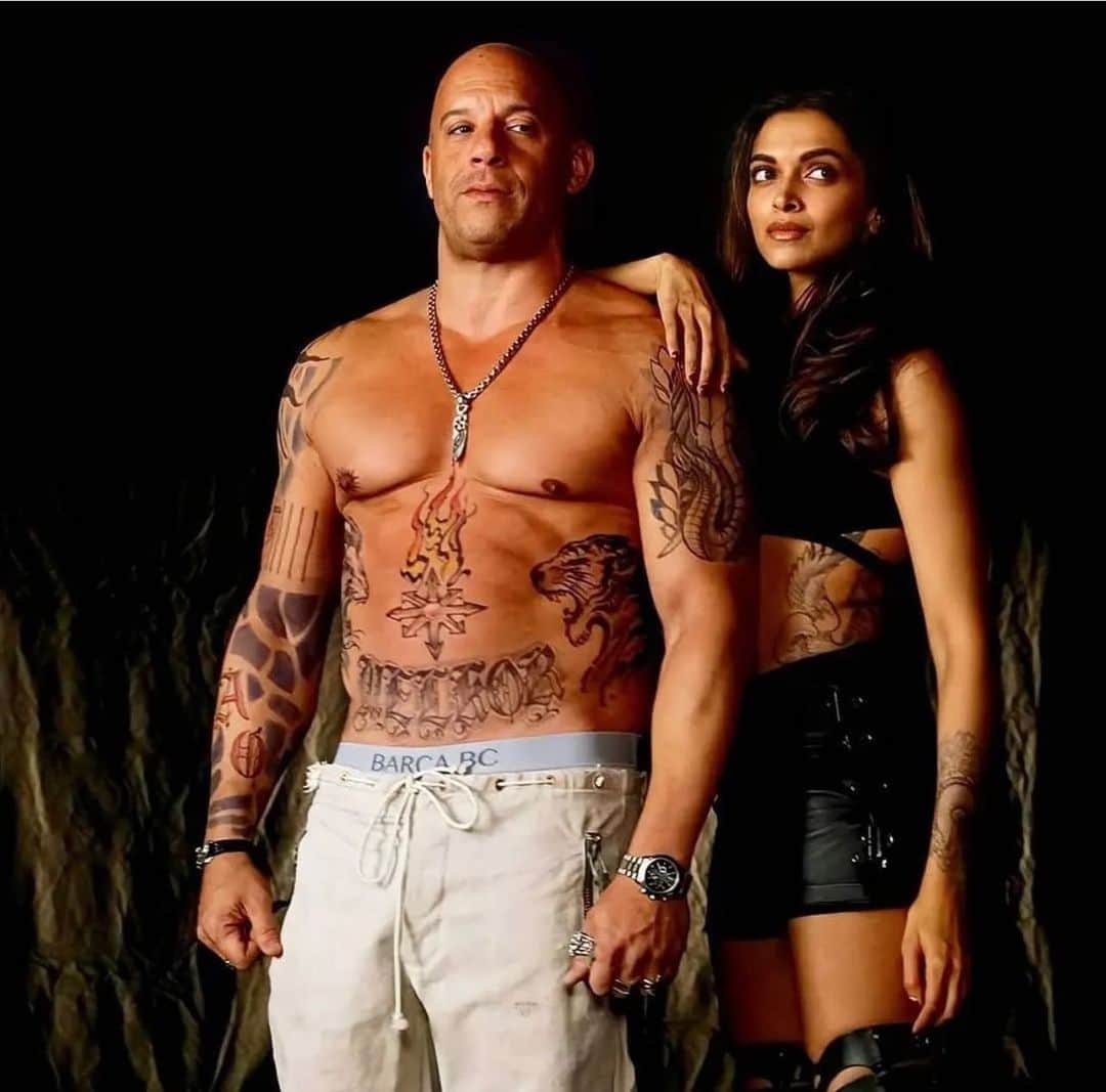 ヴィン・ディーゼルのインスタグラム：「Spirit lead me…  @deepikapadukone was one of my favorite people to work with. She brought me to India and I loved it… looking forward to my return. All love, always.」