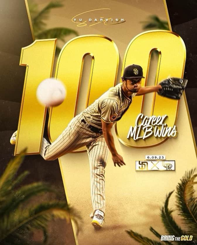 ダルビッシュ有のインスタグラム：「100💫 #Padres」