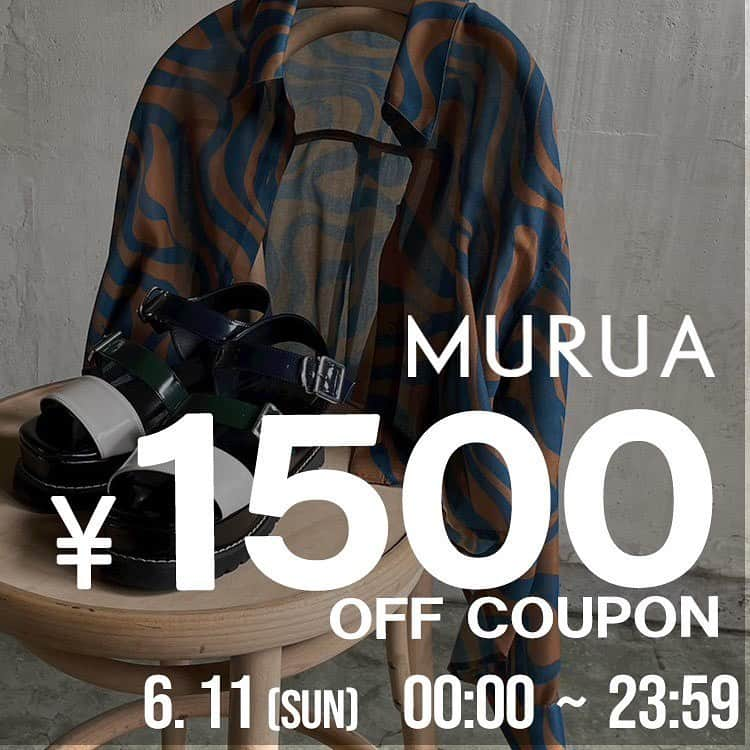 MURUAさんのインスタグラム写真 - (MURUAInstagram)「-- ZOZONEWS --  只今よりZOZOTOWNにて¥1,500 OFF クーポンプレゼント🎁  お得なこの機会に @murua_official のTOPのURLからチェックしてね✔︎  #murua #MURUA2023ss #MURUA2023spring #zozotown #coupon」6月11日 0時01分 - murua_official