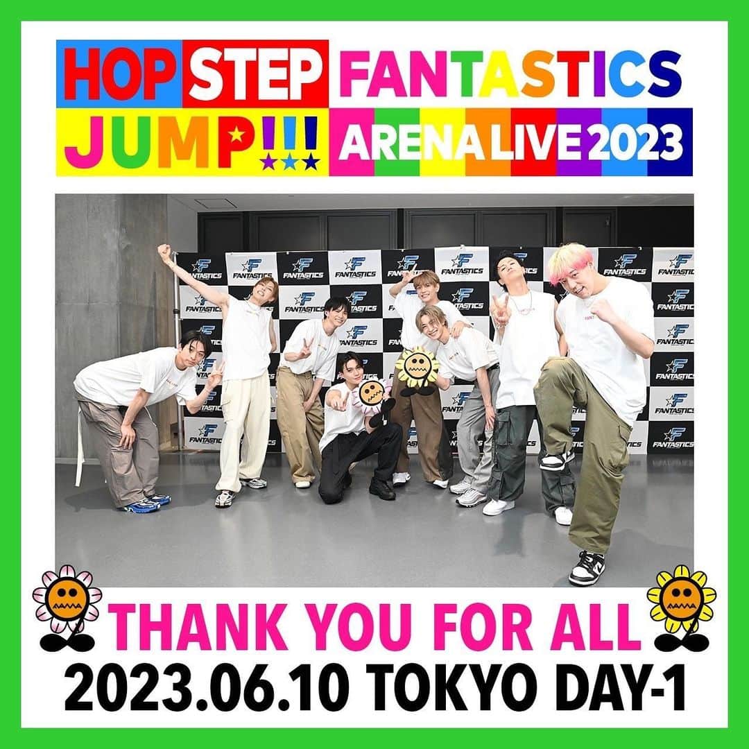 のインスタグラム：「. FANTASTICS ARENA LIVE 2023 "HOP STEP JUMP"  TOKYO DAY-1  #FANTASTICS #HOPSTEPJUMP #ファンタアリーナ  #TellMe」