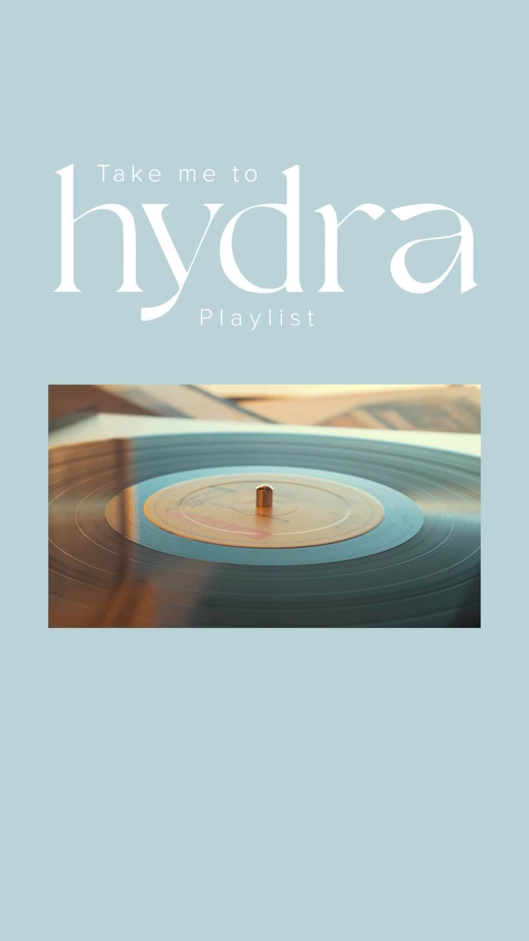 ミラーハリスのインスタグラム：「Discover our Take Me To Hydra playlist, curated by our Creative Collective to bring the calming, creative spirit of Hydra to you. Link in bio. #TakeMeToHydra #HydraFigue」