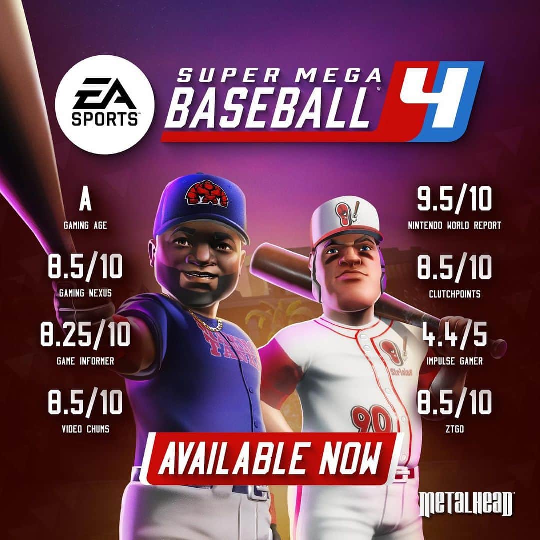 エレクトロニック・アーツのインスタグラム：「Reviews are in: SMB4 is a homerun hit! ⚾️ #supermegabaseball4」