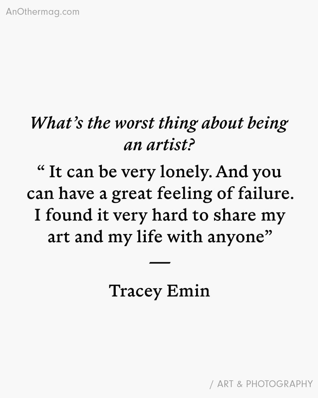 AnOther Magazineさんのインスタグラム写真 - (AnOther MagazineInstagram)「As her new exhibition opens in Rome, legendary British artist @traceyeminstudio comes face-to-face with our 50 Questions challenge 👀 ⁠ ⁠ At the link in bio, Emin talks to #LauraAllsop about her love of Margate, the loneliness of making art, and why she finally believes in love 📲⁠ ⁠ 📸 Tracey Emin, Self-portrait, Margate, 2023. Courtesy of Galleria Lorcan O'Neill」6月11日 1時25分 - anothermagazine