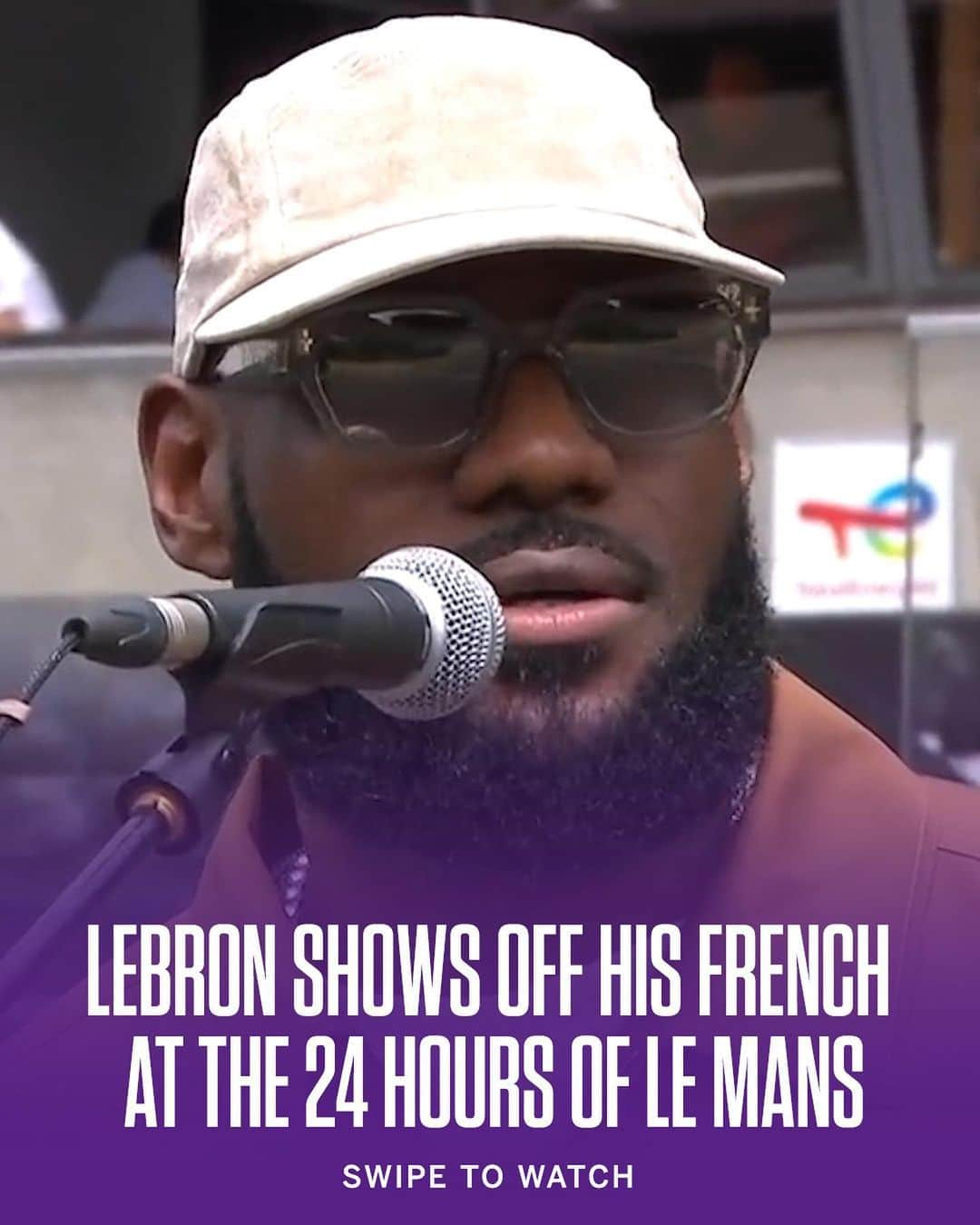 espnのインスタグラム：「LeBron got things underway at the 24 Hours of Le Mans ￼🇫🇷  (via @24heuresdumans)」