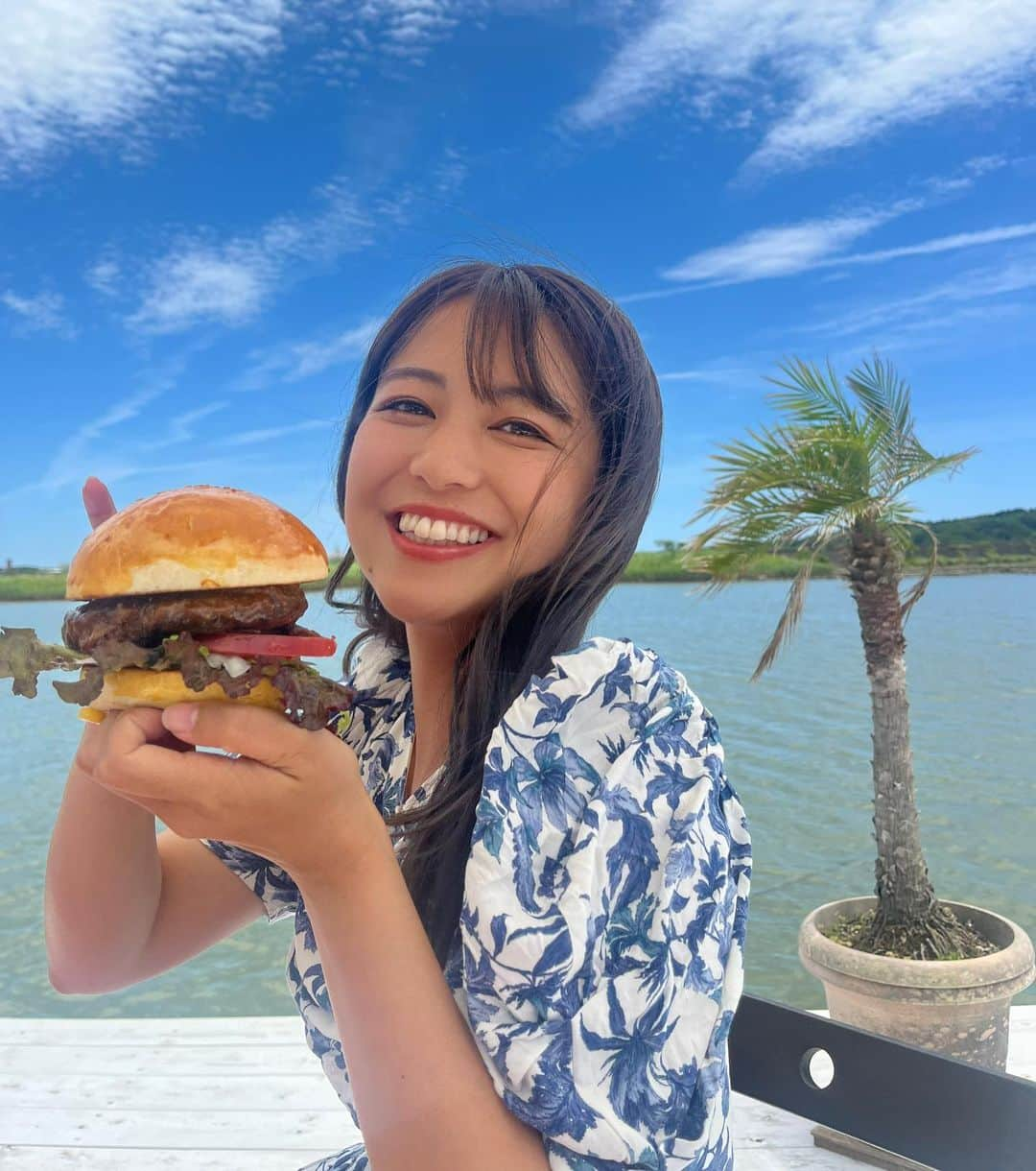 池山智瑛のインスタグラム：「. 風も味方に！なってるのか？！☀️ .」