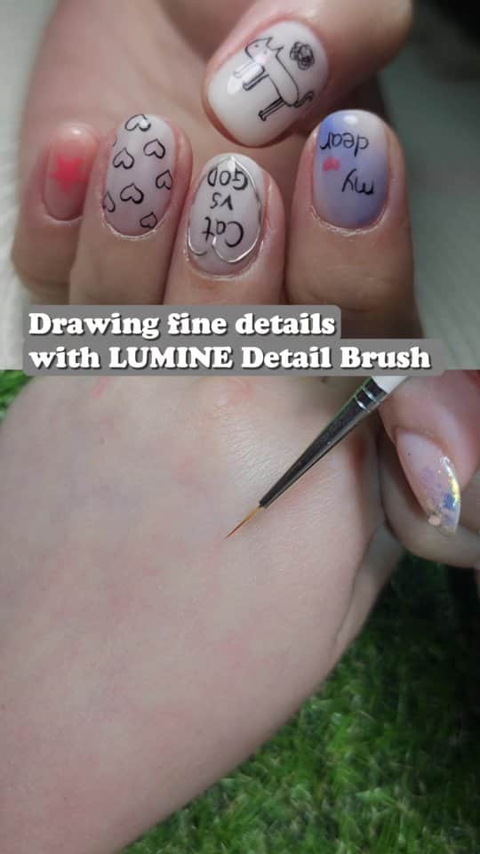 Yingのインスタグラム：「LUMINE Detail Brush  A tapered long liner brush with an ultra-fine tip. Perfect for drawing both straight lines and curves. Use with a pigmented art gel and a light touch to draw super fine outlines, or apply more pressure with a medium-viscosity gel for thicker stripes.  Brush Hair Length: 8.5mm  Ferrule: 25mm  Brush Body: 113m  Material: Quality PBT nylon, resistant to solvents, flexible and strong.  Comes with a metal brush cap.  𝐒𝐡𝐨𝐩 𝐰𝐢𝐭𝐡 𝐮𝐬 𝐨𝐧𝐥𝐢𝐧𝐞⁣⁣⁣⁣⁣⁣⁣⁣⁣⁣⁣⁣⁣⁣⁣⁣⁣⁣⁣⁣⁣⁣⁣⁣⁣ 🛒 www.nailwonderland.com⁣⁣⁣⁣⁣⁣⁣⁣⁣⁣⁣⁣⁣⁣⁣⁣⁣⁣⁣⁣⁣⁣⁣⁣⁣ ⁣⁣⁣⁣⁣⁣⁣⁣⁣⁣⁣⁣⁣⁣⁣⁣⁣⁣⁣⁣⁣⁣⁣⁣⁣ 𝐎𝐫 𝐯𝐢𝐬𝐢𝐭 𝐮𝐬 𝐚𝐭 𝐨𝐮𝐫 𝐬𝐭𝐨𝐫𝐞⁣⁣⁣⁣⁣⁣⁣⁣⁣⁣⁣⁣⁣⁣⁣⁣⁣⁣⁣⁣⁣⁣⁣⁣⁣ 📍20 Penhas Road Level 2, Singapore 208184⁣⁣⁣⁣⁣⁣⁣⁣⁣⁣⁣⁣⁣⁣⁣⁣⁣⁣⁣⁣⁣⁣⁣⁣⁣ (5 minutes walk from Lavender MRT)⁣⁣⁣⁣⁣⁣⁣⁣⁣⁣⁣⁣⁣⁣⁣⁣⁣⁣⁣⁣⁣⁣⁣⁣ ⁣⁣⁣⁣⁣⁣ ⁣⁣⁣⁣⁣⁣ ⏰ 𝐎𝐩𝐞𝐫𝐚𝐭𝐢𝐧𝐠 𝐇𝐨𝐮𝐫𝐬⁣⁣⁣⁣⁣⁣⁣⁣⁣⁣⁣⁣⁣⁣ Tuesday to Friday: 11am-6pm Sunday: 11am-6pm We are closed on Monday, Saturday & Public Holidays⁣⁣」