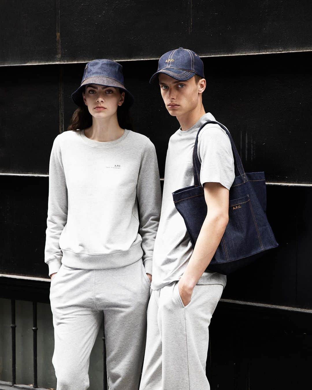 アーペーセーのインスタグラム：「Weekend uniform signed A.P.C.   Whatever your weekend plans, our Jersey two-piece has your back.  #APCParis」