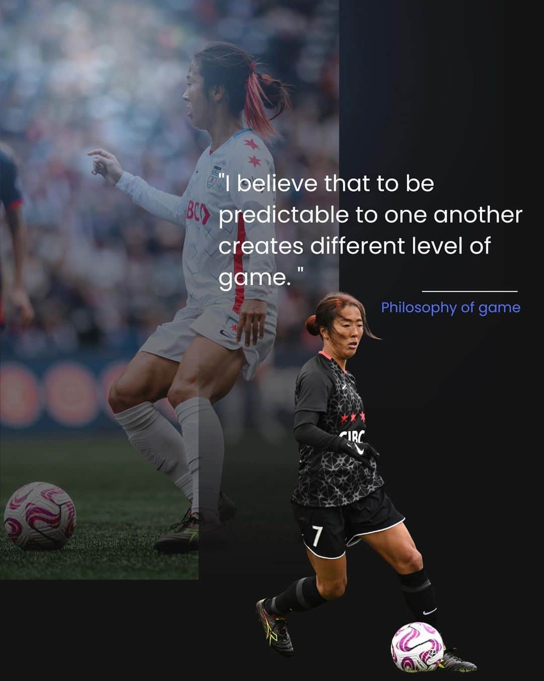 大儀見優季のインスタグラム：「I believe that “to be  Predictable to one another” creates different level of game.   To be a player who can tell your teammates what to do next with your own play is really important task to be able to execute at the higher level of game.   The position where you stand, where & when you make a run, where you make pass + speed, timing & which foot, etc. Through your all action to tell your teammates the purpose of the play and another one receive that message & regarding takes proper action.   I think soccer is pretty much cognitive sports. And a series of such actions makes it possible to make decisions quickly for one another. Because Nonverbal communication is faster than verbal one.  It's best to take an action easy to understand for that your teammates can play appropriately while not being read by your opponent.  I’ve worked on that to be aware a situation more quicker than any player and move it into action and to be the first to sense and move in various situation of the game. Because I have disadvantages of athleticism at the International stage. I can’t run faster than anyone else, but if my mind moves faster than them, I can win a battle.   However, If it makes these possible, you need the ability to faithfully carry out what you have drawn in your head. In order to tell something to your teammates through your play, you must first reproduce the message accurately and consistently. Also you need to anticipate the next move by receiving the message from others.   This is the true essence of communication on the field.   Consistently to tell the necessary play in the next move through your actions and receive that message and regarding that take action build trust.   #individualstrategy #philosophyofgame #buildtrust #diffrentlevel #soccerstrategy #soccerphilosophy #soccermindset」