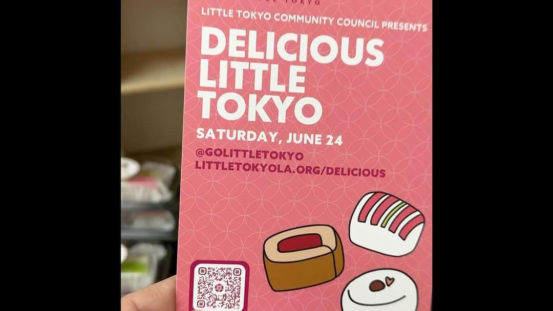 ケイコ・アジェナのインスタグラム：「Got to get a sneak preview of the DELICIOUS LITTLE TOKYO event happening on JUNE 24th! @golittletokyo #deliciouslittletokyo   With @jennyyangtv and @seanmiura  (Photo credit to Sean and Jenny as well)  Soba salad from @azay_littletokyo  Mochi from @fugetsudo  Mitarashi dango from @mitsuru_sushi_littletokyo  Hoji-Cha donut from @ybsy_superette  Chahan from @kouraku_littletokyo   Thank you @la_littletokyo!!」