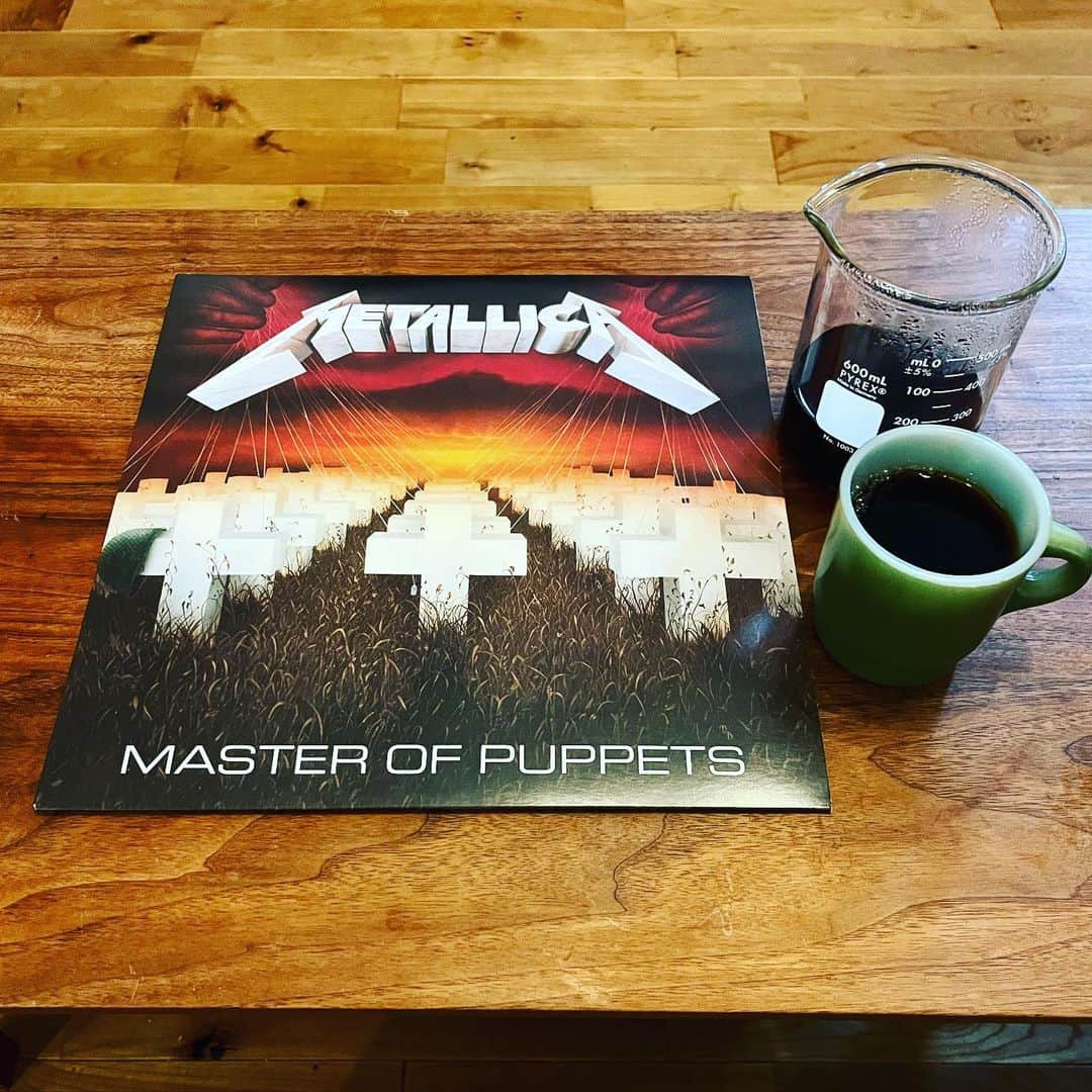 のインスタグラム：「レコーディング前にちょいと！ #コーヒーとレコード」