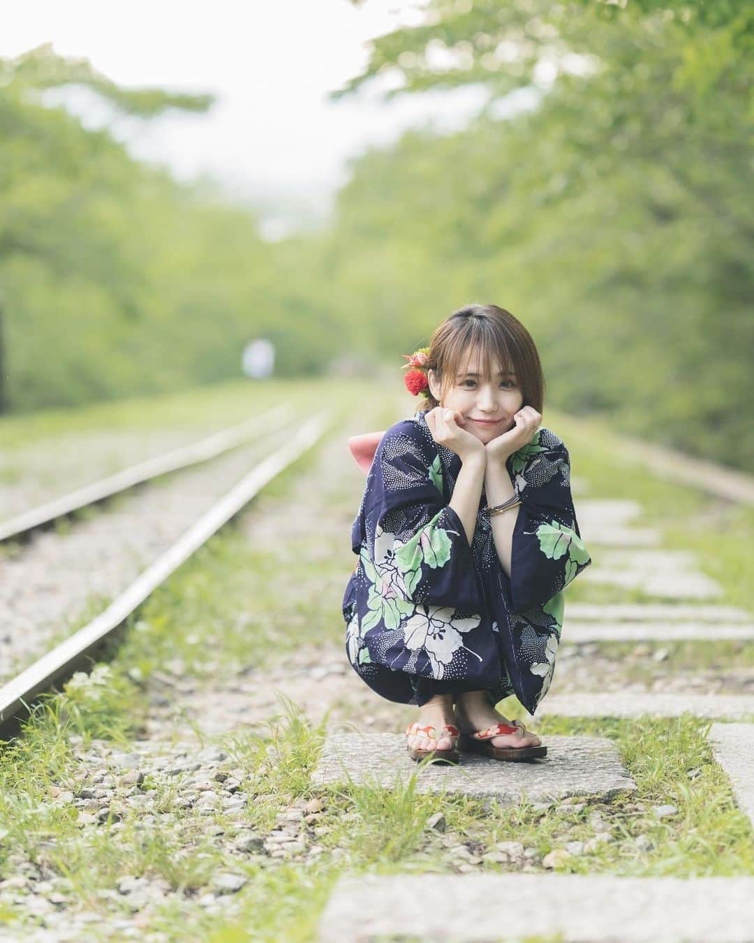 まいのインスタグラム：「今年、初の浴衣👘」