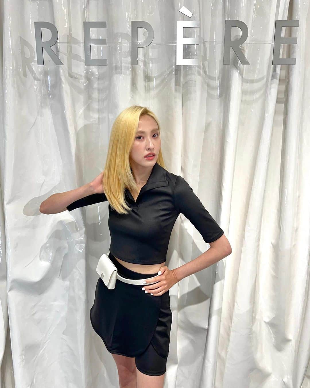 ヘリョン さんのインスタグラム写真 - (ヘリョン Instagram)「REPÈRE  23 RESORT COLLECTION THE HYUNDAI SEOUI POPUP🤍」6月11日 12時14分 - haeryung_na_
