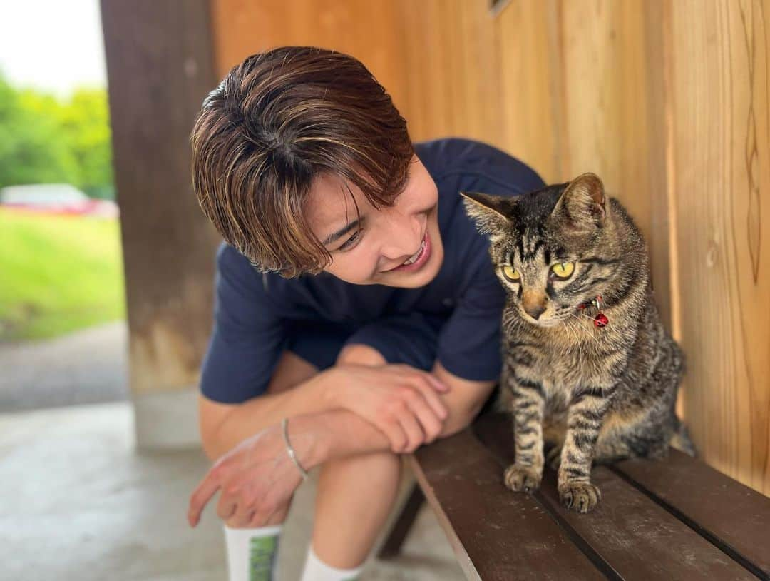 松岡卓弥さんのインスタグラム写真 - (松岡卓弥Instagram)「🐈猫と卓弥🧑 かわいい😍  #猫#cat#可愛い#癒し#cute#にゃあ#ニャー#きゃわ」6月11日 13時17分 - takuya_matsuri