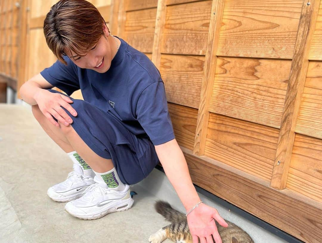 松岡卓弥さんのインスタグラム写真 - (松岡卓弥Instagram)「🐈猫と卓弥🧑 かわいい😍  #猫#cat#可愛い#癒し#cute#にゃあ#ニャー#きゃわ」6月11日 13時17分 - takuya_matsuri