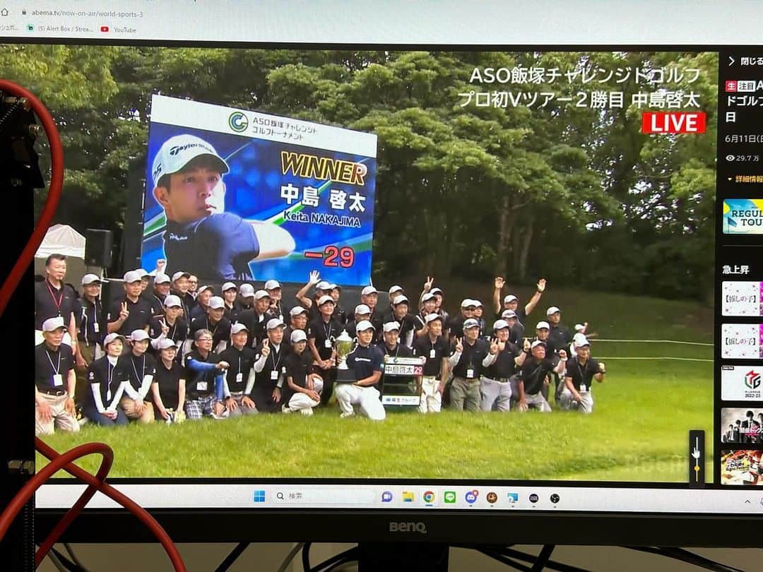岸田タツヤさんのインスタグラム写真 - (岸田タツヤInstagram)「本当におめでとうございます🎉 スター誕生 日本ゴルフ業界の兆し...！  @keita.nkjm  #チームテーラーメイド」6月11日 15時19分 - tatsuyakishidaxxgolf