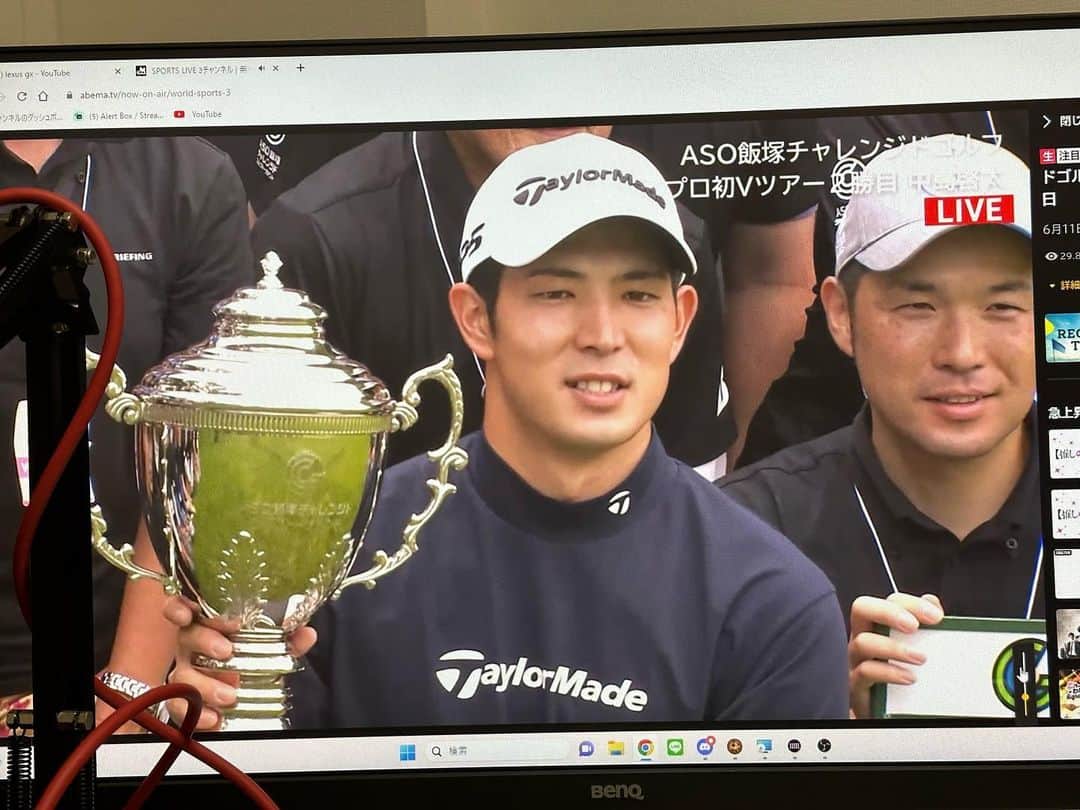 岸田タツヤのインスタグラム：「本当におめでとうございます🎉 スター誕生 日本ゴルフ業界の兆し...！  @keita.nkjm  #チームテーラーメイド」