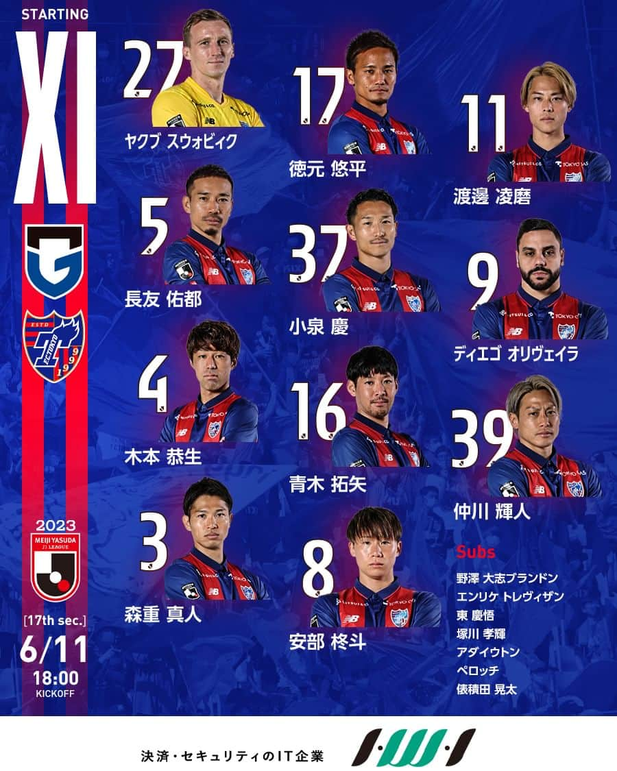 FC東京オフィシャルグッズのインスタグラム