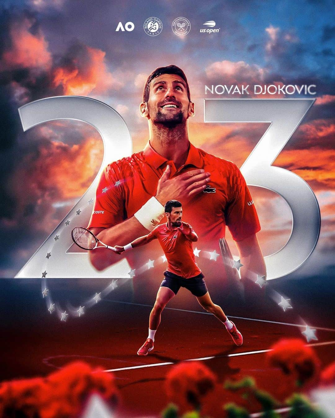 ノバク・ジョコビッチさんのインスタグラム写真 - (ノバク・ジョコビッチInstagram)「New level unlocked 🔓  @djokernole is back on top of the men’s leaderboard.  #RolandGarros」6月12日 1時28分 - djokernole