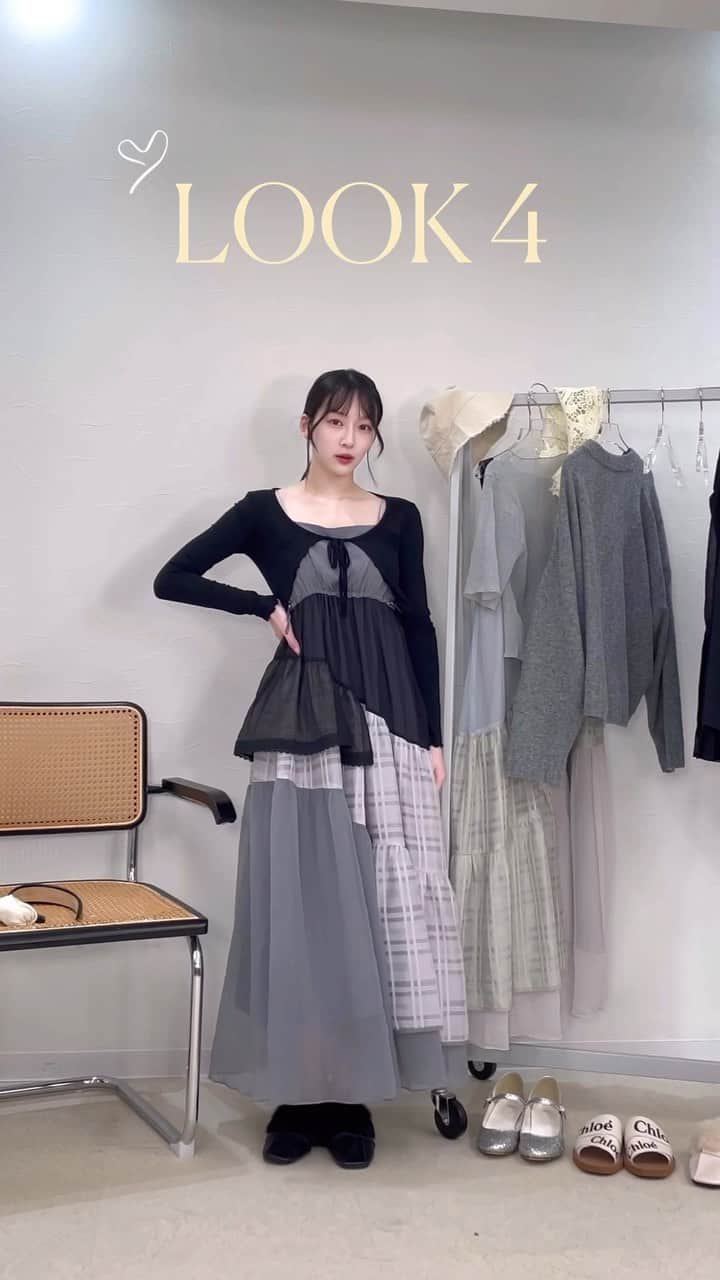 越智ゆらの（ゆらゆら）のインスタグラム：「着回し10day's 🐈‍⬛📖  春夏秋冬、まいにち着られるほど着回し力抜群✔︎  このチェックワンピは 再々入荷しまして、 現在残りわずかですが購入できますので 気になる方は @priveve_priveve を 見てみてください🔗 今ならすぐに届きます🧈  その他着用アイテムの詳細は YouTubeに詳しく載せています!  #lookbook #dress #fashion」
