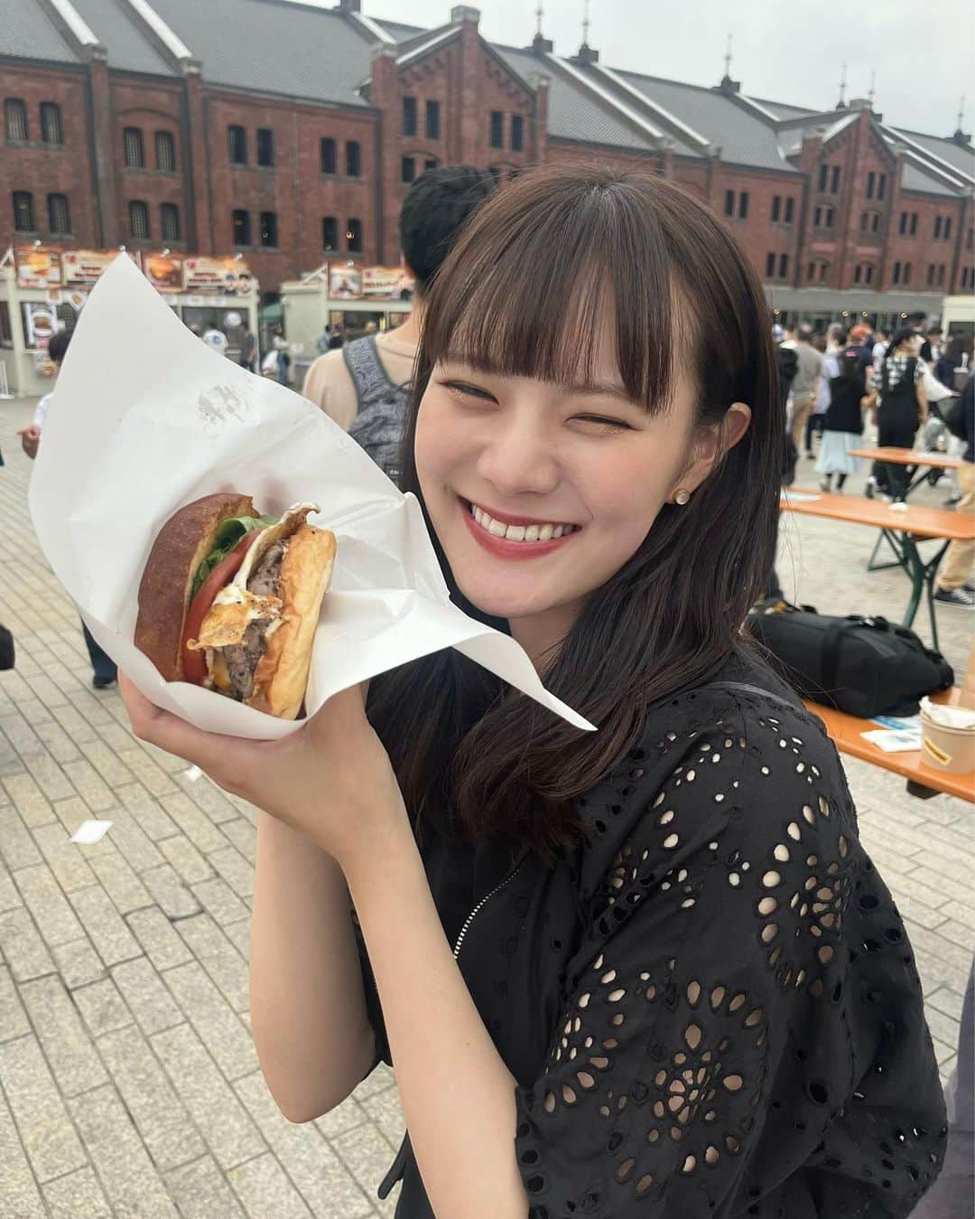 木村なつみのインスタグラム：「はまりすぎてバーガーフェス的なやつまで行ってしまった🍔めっちゃ美味しかった」