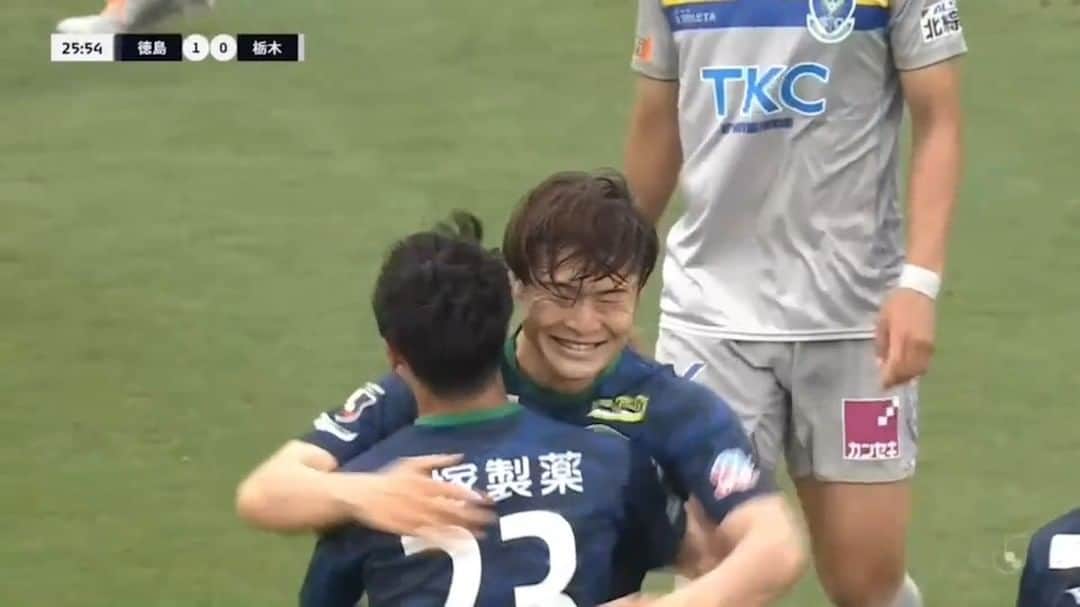 徳島ヴォルティスのインスタグラム：「明治安田生命J2リーグ第20節 #徳島ヴォルティス 1-0 #栃木SC  26分 #森海渡 ⚽  #徳島ヴォルティス #vortis #football #Jリーグ」