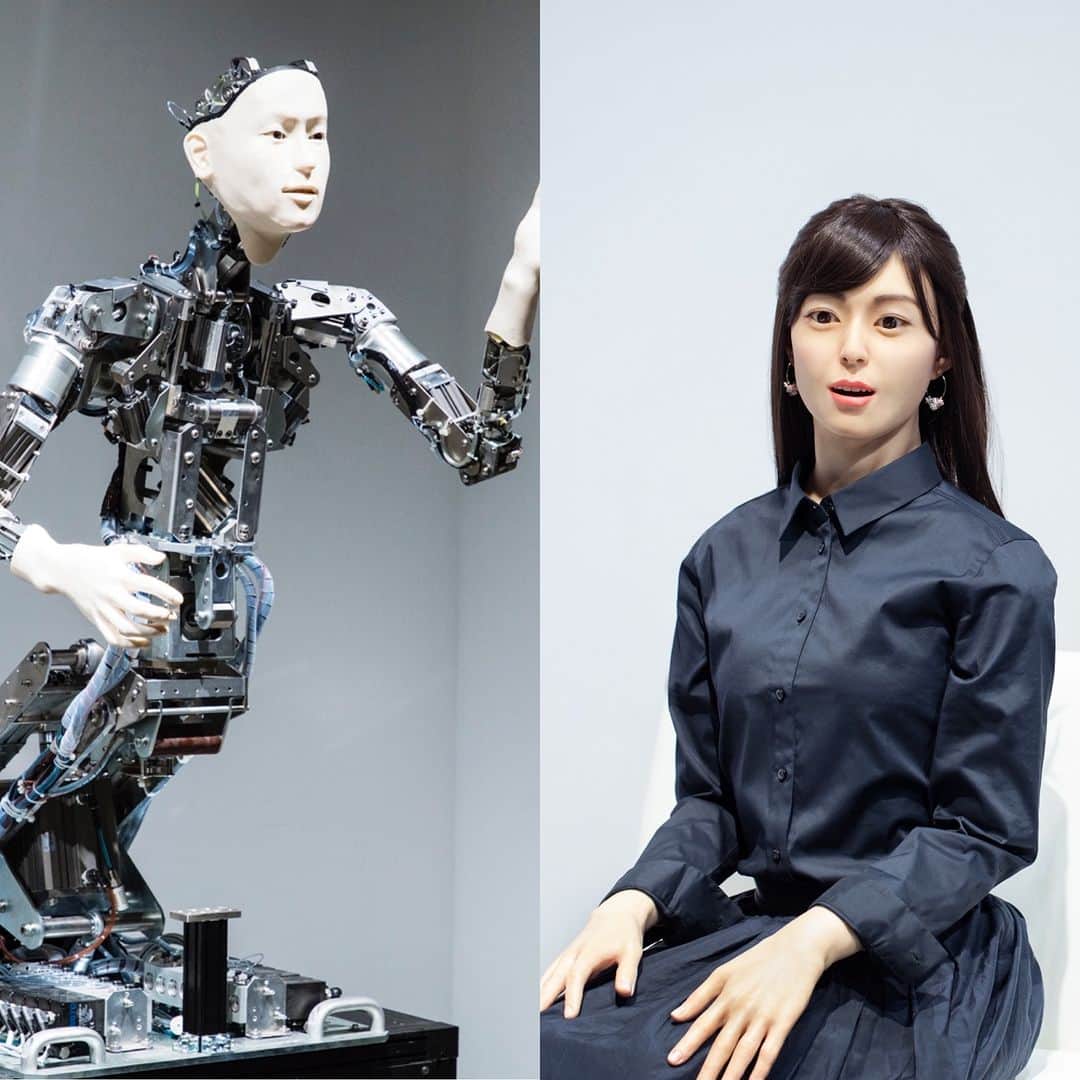 Miraikan, 日本科学未来館さんのインスタグラム写真 - (Miraikan, 日本科学未来館Instagram)「【アンドロイドから人間を考える…？】 人間そっくりのロボットと私たちとを比較して、「人間って、なんだ？」を考える展示「アンドロイド」🤖  来館者の方の視線をくぎ付けにする人気展示のひとつです。今秋の新展示公開に伴い11月上旬で展示を終了する予定ですので、この夏はじっくりこの展示を体験してみては。  ■人間の女性のような見た目の「オトナロイド」 遠くから見ると人間が座っているように思ったけれど、近づいて見てみると人間じゃないと気づく方がたくさん！ では、どこが人間だと思った、もしくは人間じゃないと思ったポイントなんでしょうか…？ こんな風に、私たちが人間をどう認識しているかを見た目から考えさせてくれます。  ■動きで生命らしさを探る「オルタ」 複雑な動きで生命らしさを追求しています。現在は、オルタの前にある白い四角のマークの上に立って動いてみると、オルタがあなたの動きに影響を受けた動きをします！ そうすると、なんだかオルタが生きていて意思疎通ができたような感じがするかも…？   展示をじっくり観察しながら、皆さんなりの人間とロボットの違いを見つけて見てください！  #miraikan #未来館 #日本科学未来館  #科学館 #東京テレポート #お台場  #ミュージアム #博物館巡り #博物館 #お出かけスポット #雨の日遊び #雨の日の過ごし方 #雨の日デート #東京デート #お台場デート #子供とおでかけ #子供とお出かけ部 #sciencemuseum #museum #tokyo #odaiba #odaibatokyo #traveljapan #japantrip #japantravel #japantravelphoto #TokyoMuseum #VisitTokyo #DiscoverTokyo #アンドロイド」6月11日 20時00分 - miraikan