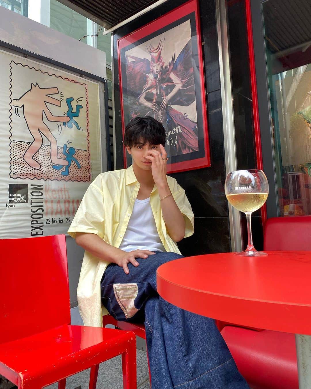 高崎凌さんのインスタグラム写真 - (高崎凌Instagram)「久々の休みで昼からワインなんか飲んじった🥂  #walesbonner」6月11日 20時30分 - ryo__takasaki