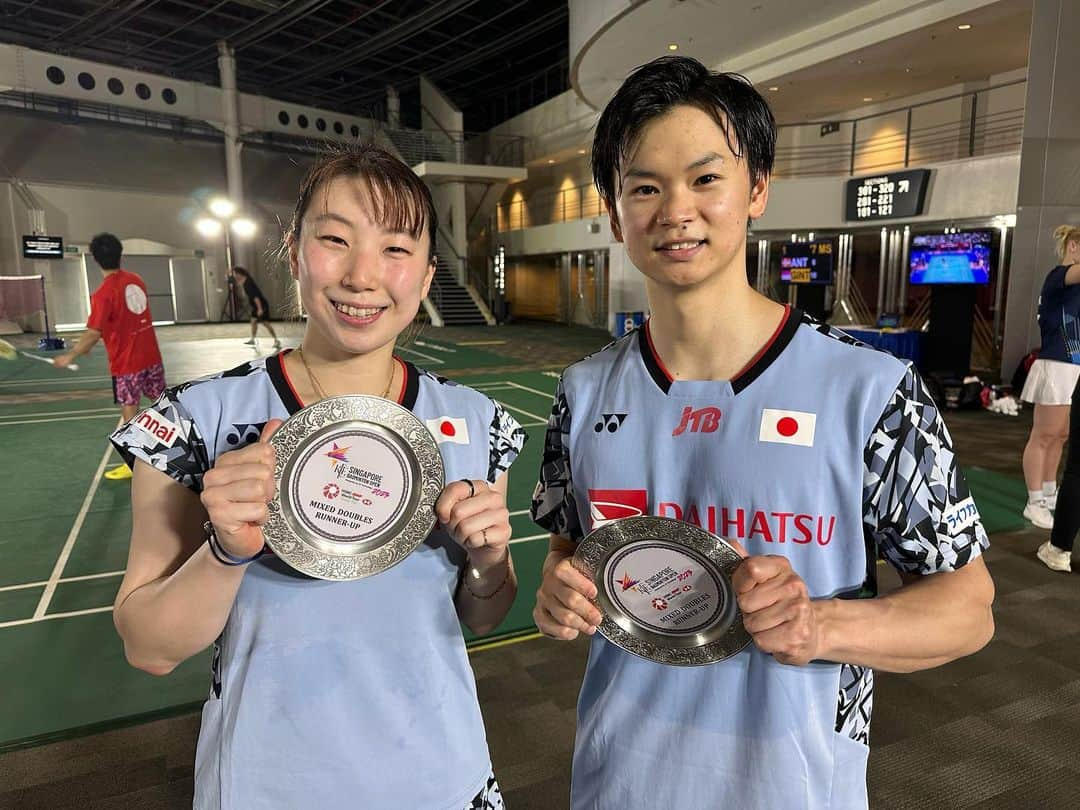 東野有紗さんのインスタグラム写真 - (東野有紗Instagram)「. Singapore Open🇸🇬🥈  たくさんの応援ありがとうございました！ 来週のインドネシアも頑張ります！  Next Indonesia Open🇮🇩  #ワタガシ」6月11日 20時52分 - aripei.meee