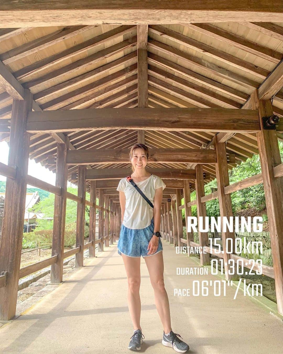 中橋舞さんのインスタグラム写真 - (中橋舞Instagram)「. #吉備津神社 へrun🏃‍♀️💨15km  岡山に引っ越してから 行きたかったスポットNo. 1✨✨ 紫陽花も今の時期きれいに咲く場所だから💓 ということで行ってきた🫶  神社の静観な回廊 回廊は県指定重要文化財になっているそうですが、 他にも 本殿・拝殿が国宝 北随神門が国指定重要文化財になっていると🌟  丁度弓道場でも稽古をされている方もいて ゆっくりと時間が過ぎていくような 素敵空間だった✨✨  道中は長閑な風景ながらも 走りやすい道が続いてた☺️  #run #running #japanphoto  #okayama #岡山 #日本の風景  #japan_photo_now  #ランナー #runlife #走るのが好き  #紫陽花　#ランニング #ママランナー」6月11日 21時04分 - mai_nakahashi