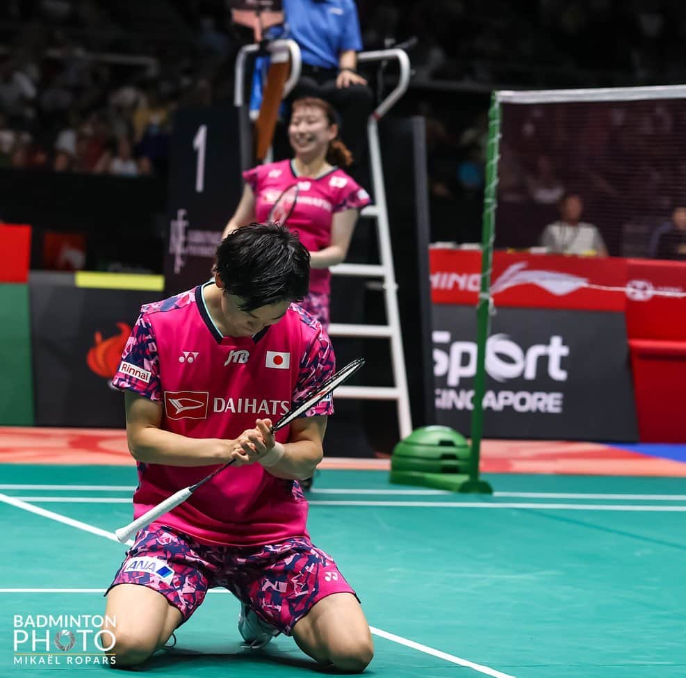渡辺勇大のインスタグラム：「🇸🇬🥈 Thank you Singapore! #ワタガシ  📷 @badmintonphoto_official」