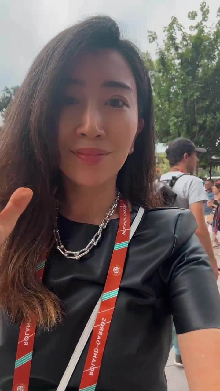 木嶋真優のインスタグラム：「全仏オープンファイナル🎾🇫🇷」