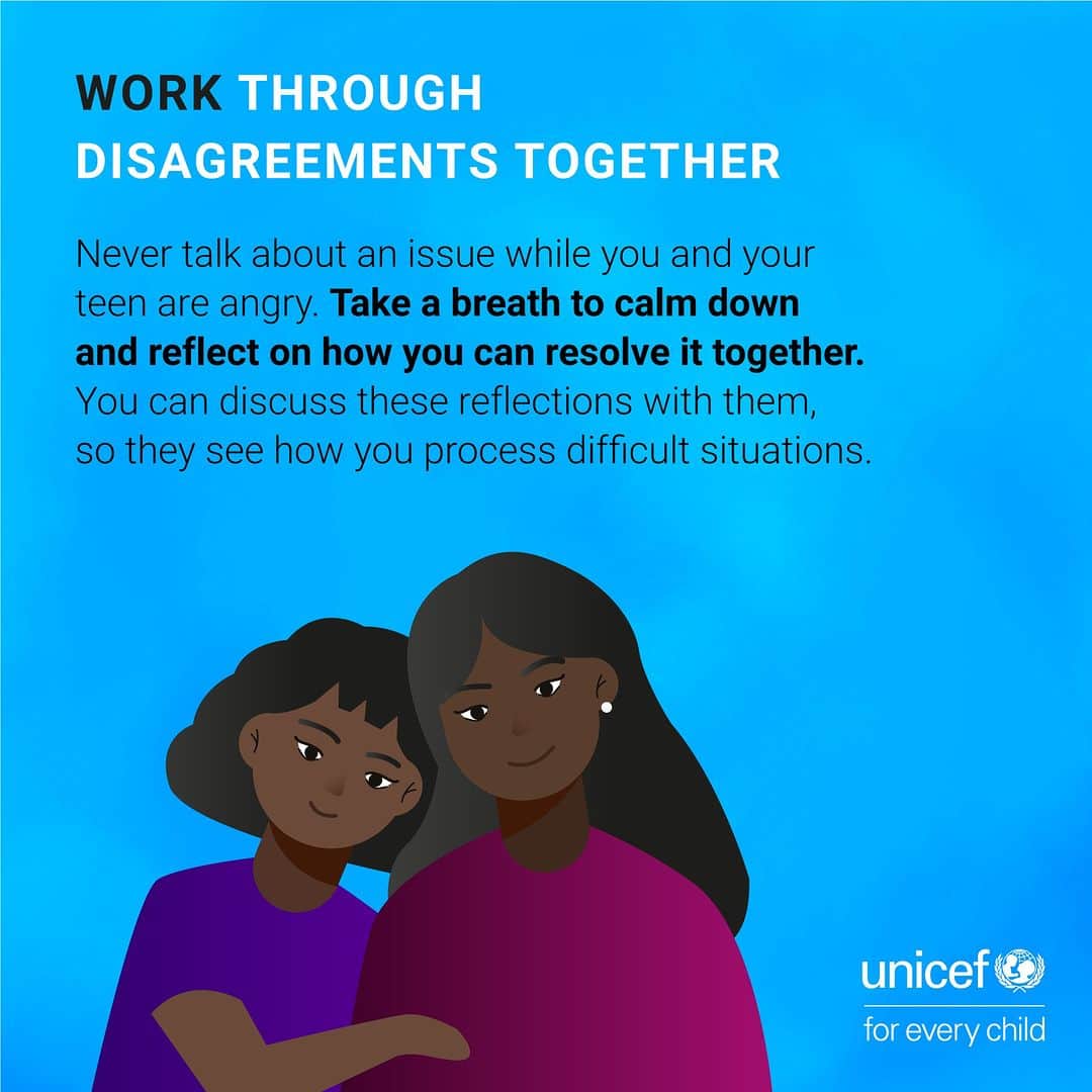 unicefさんのインスタグラム写真 - (unicefInstagram)「Being a teenager is an exciting time, but it can be overwhelming, confusing, and full of change.  Here’s how you can give your teen the support they need and deserve.  #OnMyMind」6月11日 22時00分 - unicef