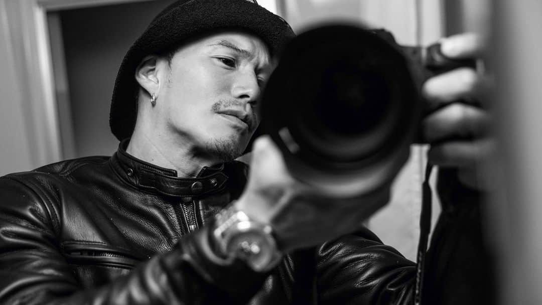 市原隼人のインスタグラム：「Training × Motorcycle #selfie」