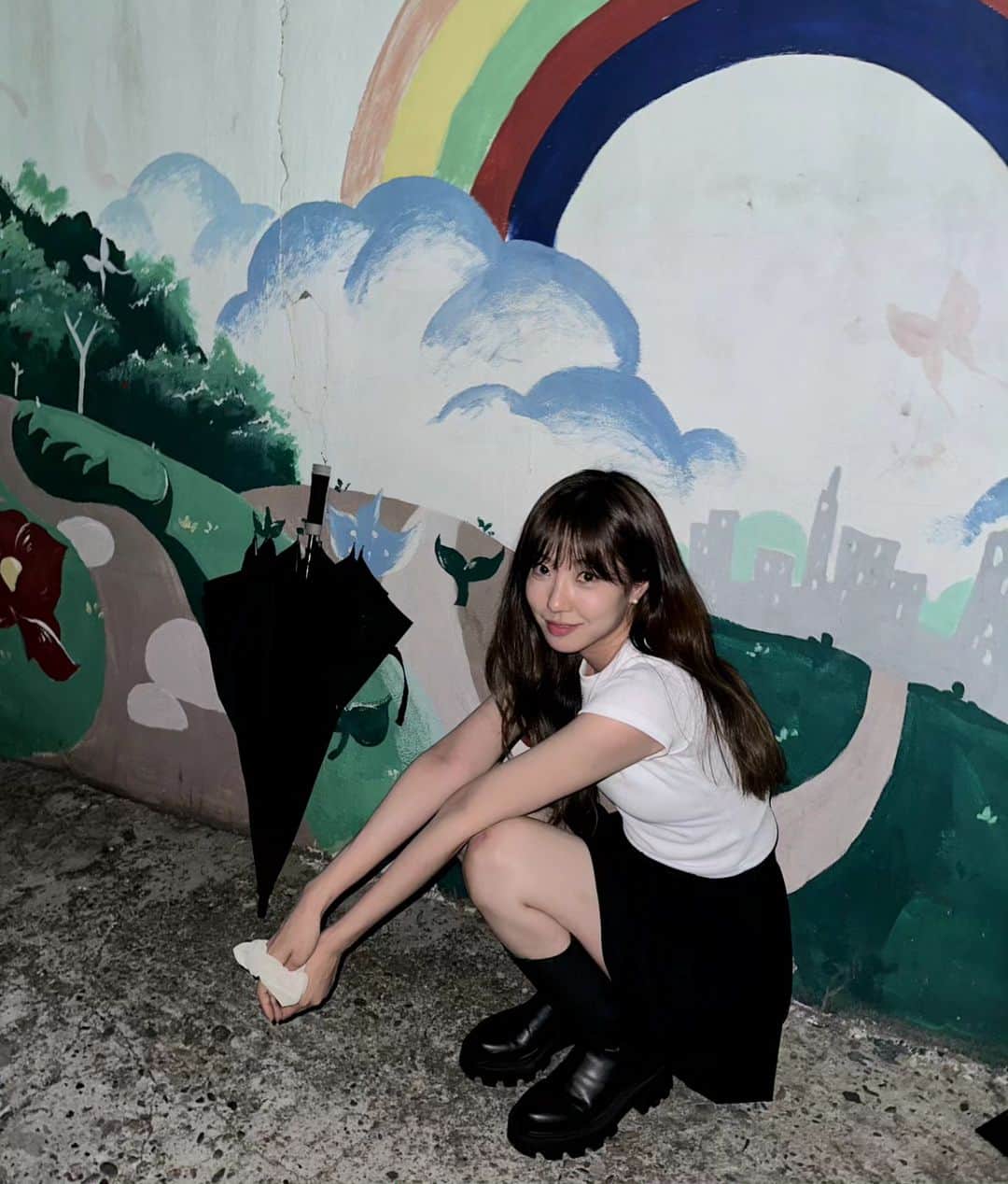 ダへ さんのインスタグラム写真 - (ダへ Instagram)「🩷🩷☂️」6月11日 22時21分 - dahye0612