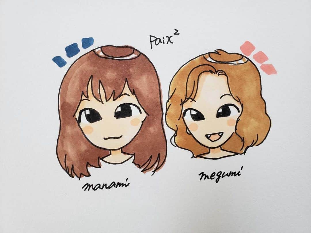 Megumiのインスタグラム：「Many thanks✨  Atsuko作  #イラスト #paix2 #ぺぺ」