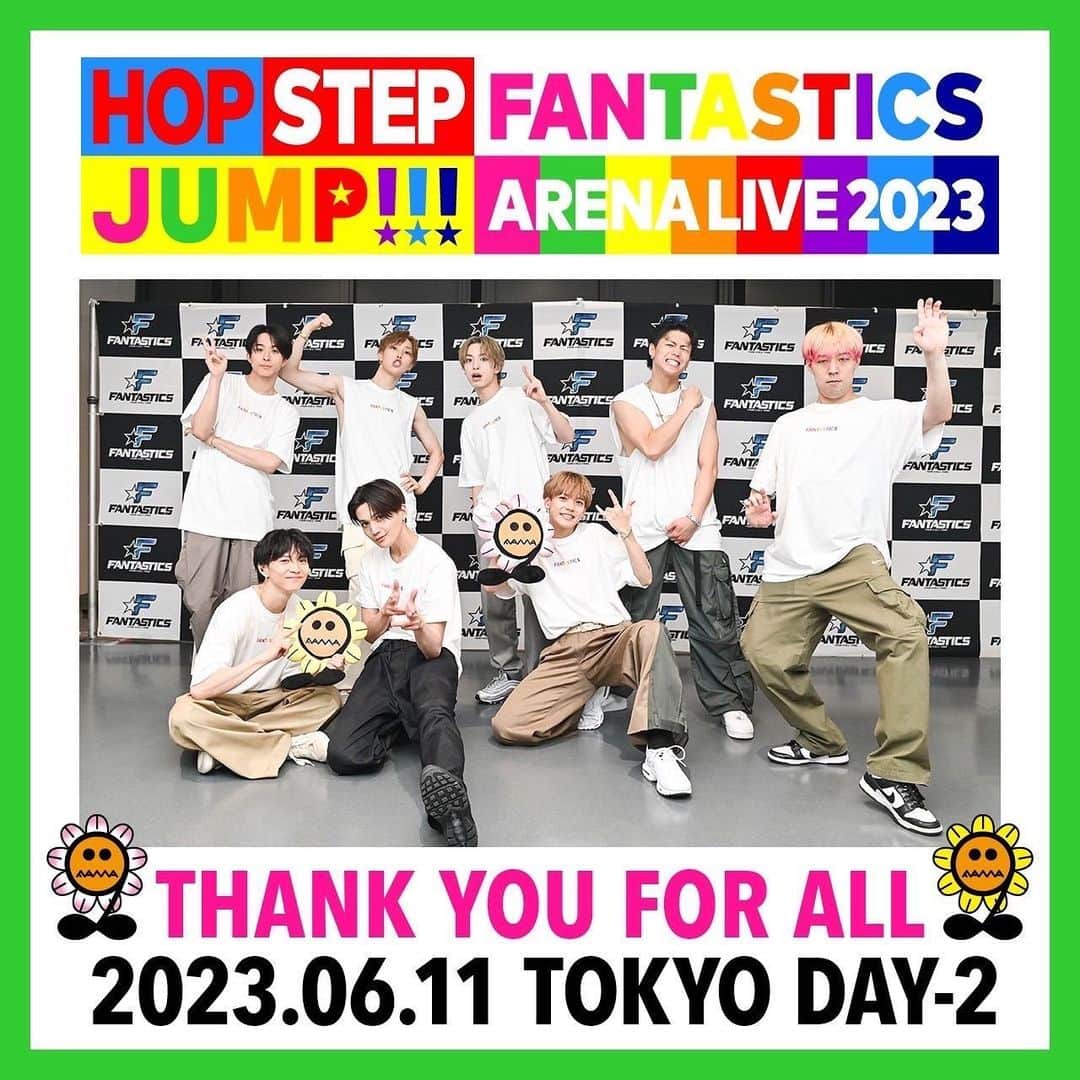 のインスタグラム：「. FANTASTICS ARENA LIVE 2023 "HOP STEP JUMP"  TOKYO DAY-2  #FANTASTICS #HOPSTEPJUMP #ファンタアリーナ #TellMe」