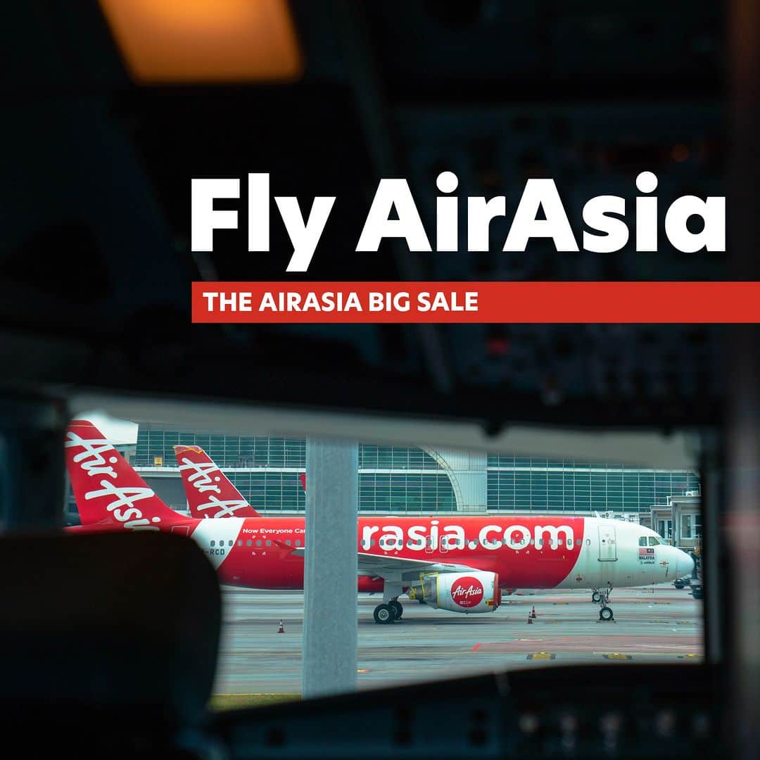 AirAsia (公式) さんのインスタグラム写真 - (AirAsia (公式) Instagram)「📣THE AIRASIA BIG SALE 開催📣  さぁ、どこへ行く？ BIGにお得な航空券をGETして 素敵な旅へ出かけよう✨  ----- 【タイ行き🎫】 　東京（成田）✈ バンコク（スワンナプーム）18,990円～ 　大阪（関西）✈ バンコク（スワンナプーム）17,990円～ 　札幌（新千歳）✈ バンコク（スワンナプーム）29,990円～ 　福岡 ✈ バンコク（ドンムアン）11,990円～  【マレーシア行き🎫】 　東京（羽田）✈ クアラルンプール 23,990円～ 　大阪（関西）✈ クアラルンプール21,990円～ 　札幌（新千歳）✈ クアラルンプール 26,990円～  【フィリピン行き🎫】 　東京（成田）✈ マニラ 17,200円～ 　東京（成田）✈ セブ 22,600円～ 　大阪（関西）✈ マニラ 16,500円～  予約期間：今すぐ～2023年6月18日 旅行期間：2023年9月1日～2024年10月8日  *表示運賃は片道税込運賃。 D7, XJ, Z2, FD便のみ対象。 座席数限定。 一部キャンペーン運賃対象外の日付あり。  エアアジアのご利用条件（運送約款）が適用となります。」6月12日 11時00分 - airasia_jpn