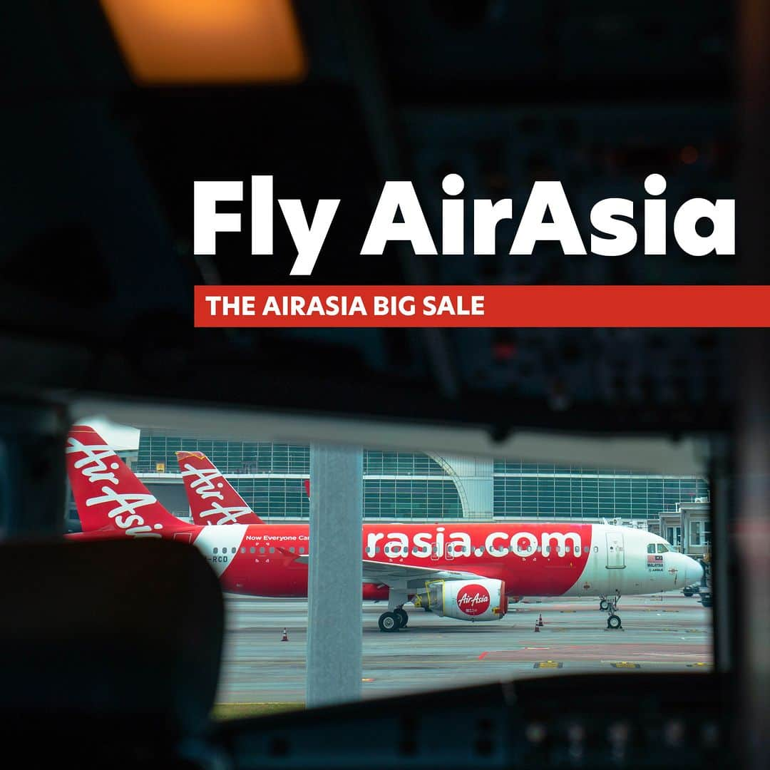 AirAsia (公式) のインスタグラム：「📣THE AIRASIA BIG SALE 開催📣  さぁ、どこへ行く？ BIGにお得な航空券をGETして 素敵な旅へ出かけよう✨  ----- 【タイ行き🎫】 　東京（成田）✈ バンコク（スワンナプーム）18,990円～ 　大阪（関西）✈ バンコク（スワンナプーム）17,990円～ 　札幌（新千歳）✈ バンコク（スワンナプーム）29,990円～ 　福岡 ✈ バンコク（ドンムアン）11,990円～  【マレーシア行き🎫】 　東京（羽田）✈ クアラルンプール 23,990円～ 　大阪（関西）✈ クアラルンプール21,990円～ 　札幌（新千歳）✈ クアラルンプール 26,990円～  【フィリピン行き🎫】 　東京（成田）✈ マニラ 17,200円～ 　東京（成田）✈ セブ 22,600円～ 　大阪（関西）✈ マニラ 16,500円～  予約期間：今すぐ～2023年6月18日 旅行期間：2023年9月1日～2024年10月8日  *表示運賃は片道税込運賃。 D7, XJ, Z2, FD便のみ対象。 座席数限定。 一部キャンペーン運賃対象外の日付あり。  エアアジアのご利用条件（運送約款）が適用となります。」