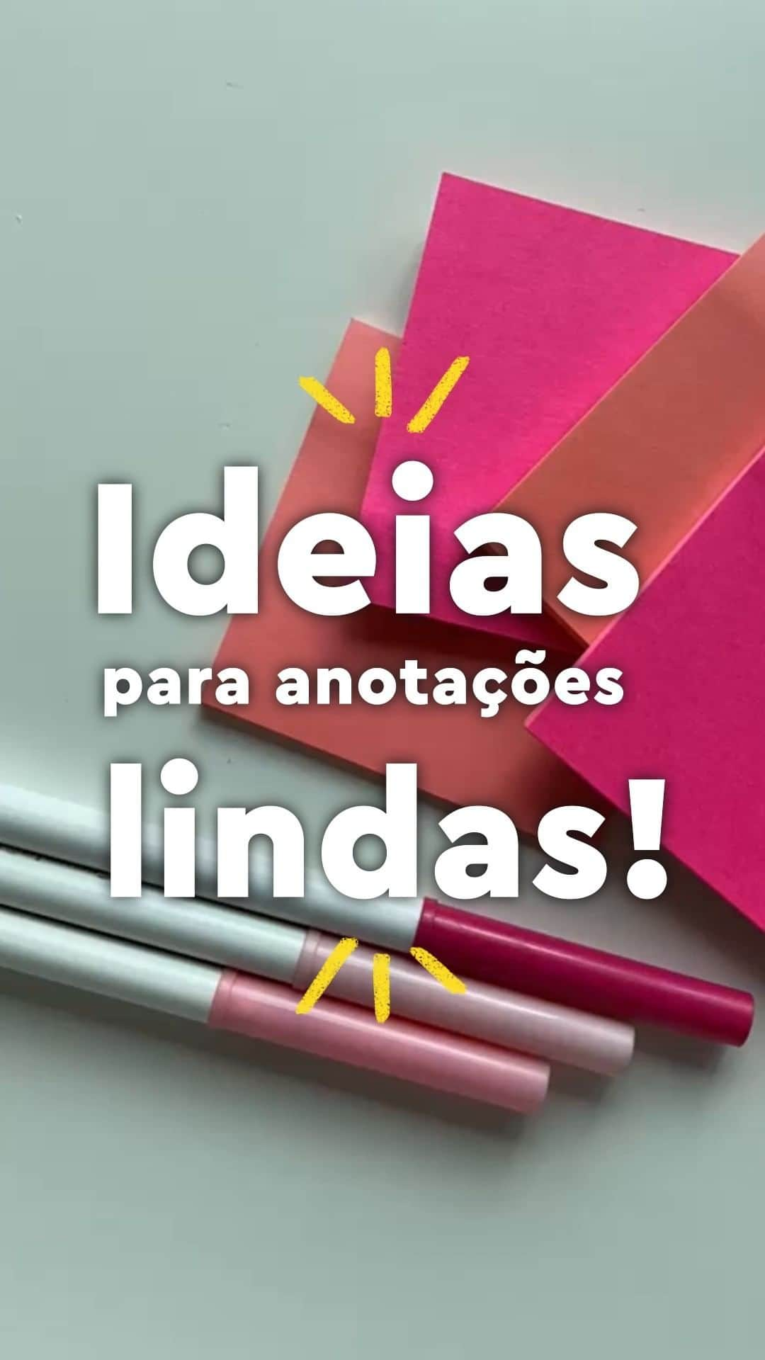 Post-it Brasilのインスタグラム：「somente vai precisar de canetas, canetas hidrográficas e Notas Post-it® Super Adesivas 👀. #LiberteSuasIdeias #Criatividade」