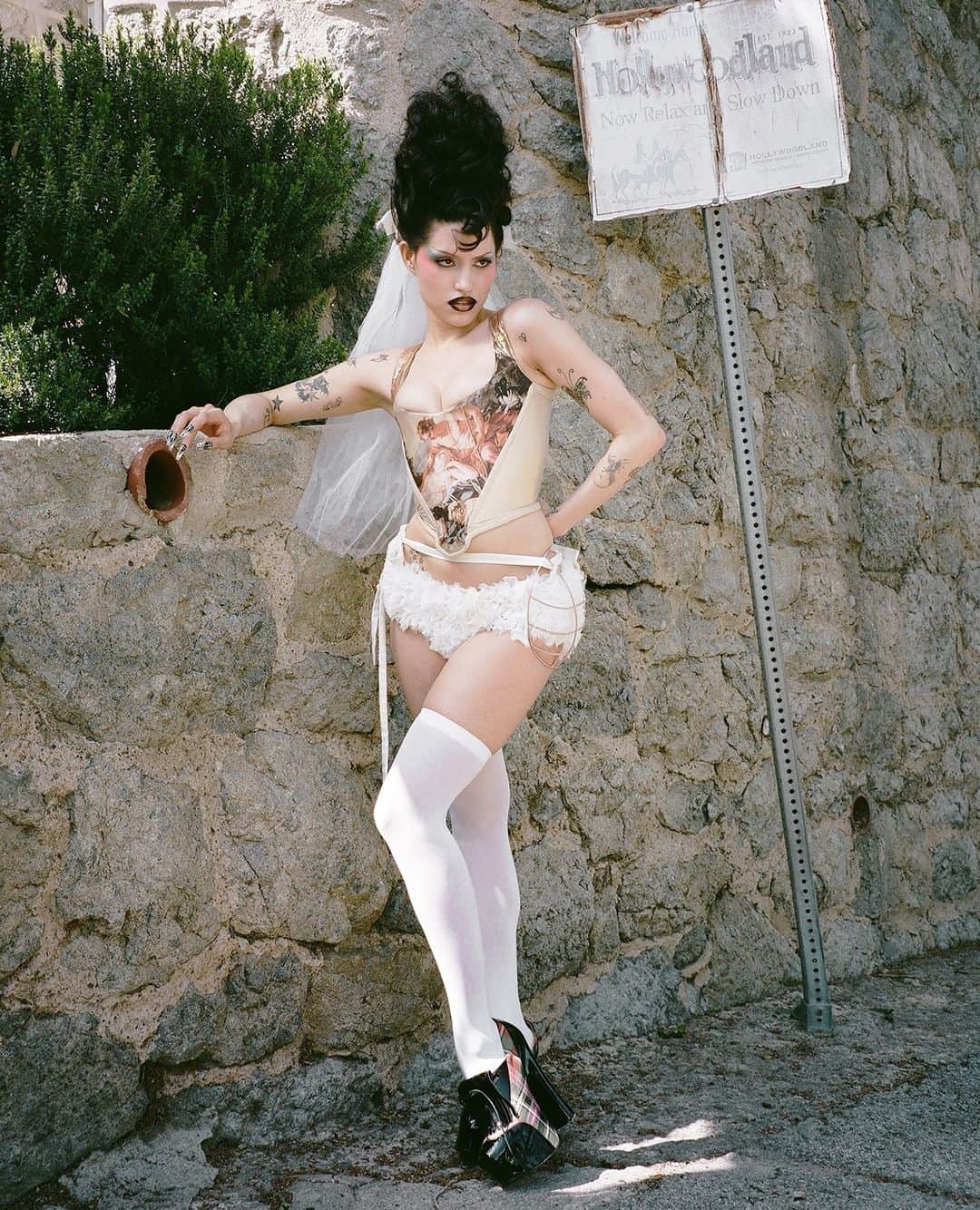 ヴィヴィアンウエストウッドさんのインスタグラム写真 - (ヴィヴィアンウエストウッドInstagram)「@gabbriette wears the Boucher print corset and Tartan Ghillie pumps from our Autumn-Winter 1989/90 'Voyage to Cythera' collection, as seen on @Dazed magazine.⁠ ⁠ Photography by @jenwolf_ ⁠ Styled by @rosasafiahconnell⁠ Archive pieces from @pechuga_vintage⁠ ⁠ #WestwoodHeritage」6月12日 19時57分 - viviennewestwood