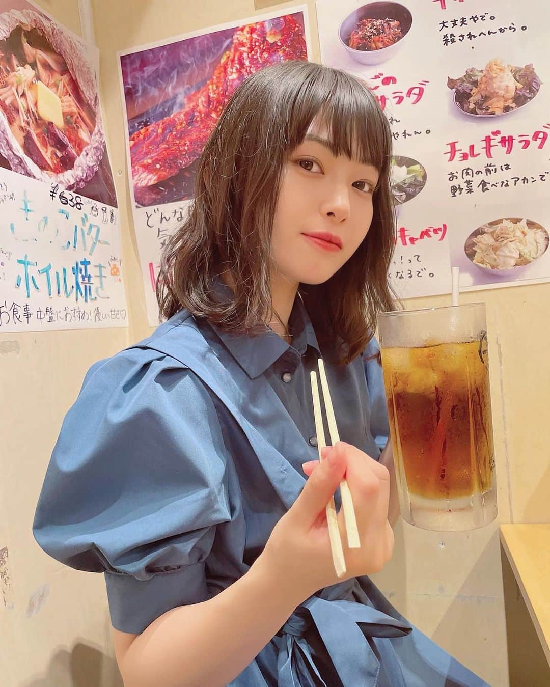 のインスタグラム：「一緒に、どう？  #滝口ひかり #takiguchihikari #wyenra #ゑんら #idol #焼肉」