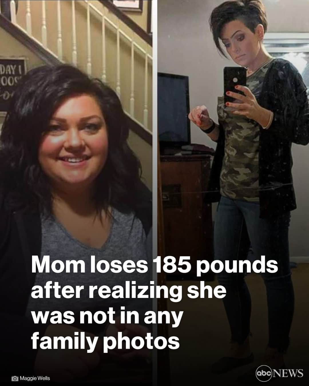 ABC Newsのインスタグラム：「“I wasn’t afraid I was going to die because of my weight, but I was afraid that just if something happened, my kids would have no pictures to remember me. My son was 6 at the time and I think we had two pictures together.” MORE AT LINK IN BIO. #FAMILY #RELATIONSHIPS #PARENTING #WEIGHTLOSS #HEALTH」