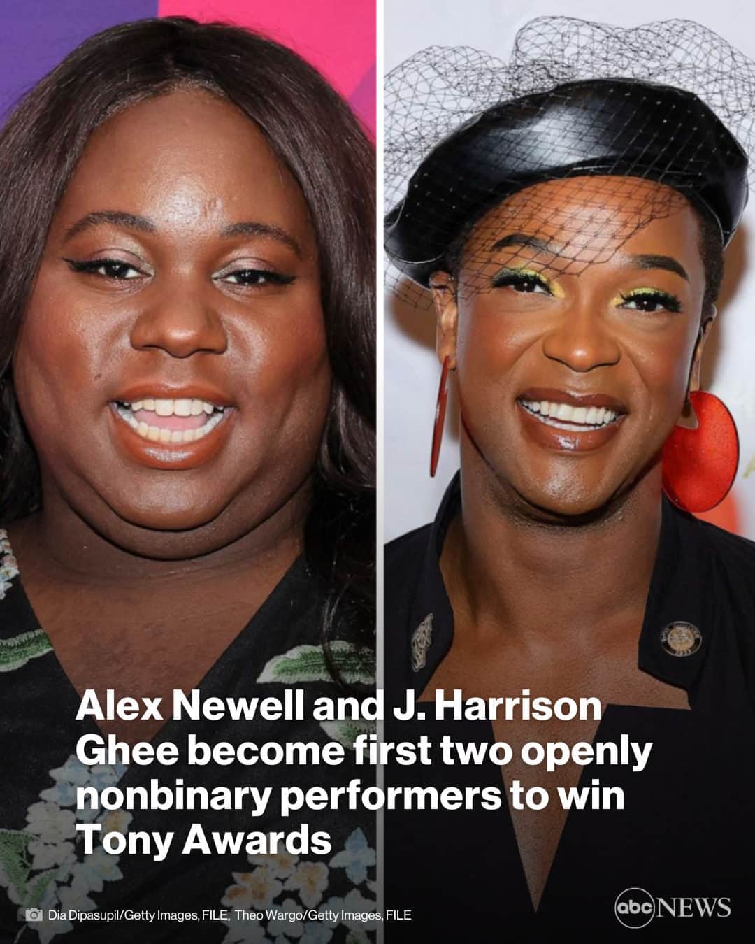 ABC Newsさんのインスタグラム写真 - (ABC NewsInstagram)「Nonbinary actors Alex Newell and J. Harrison Ghee became the first two openly nonbinary performers to win Tony Awards Sunday, making history at the 76th annual awards. Tap the link in bio for more.」6月12日 12時40分 - abcnews